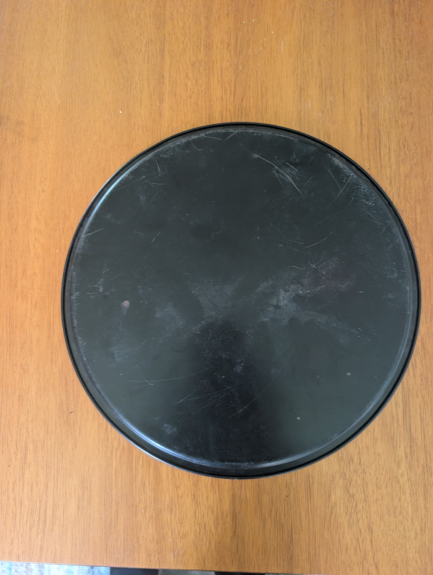 1960s New Hampshire USA State Black Round Metal Vintage Souvenir Serving Tray