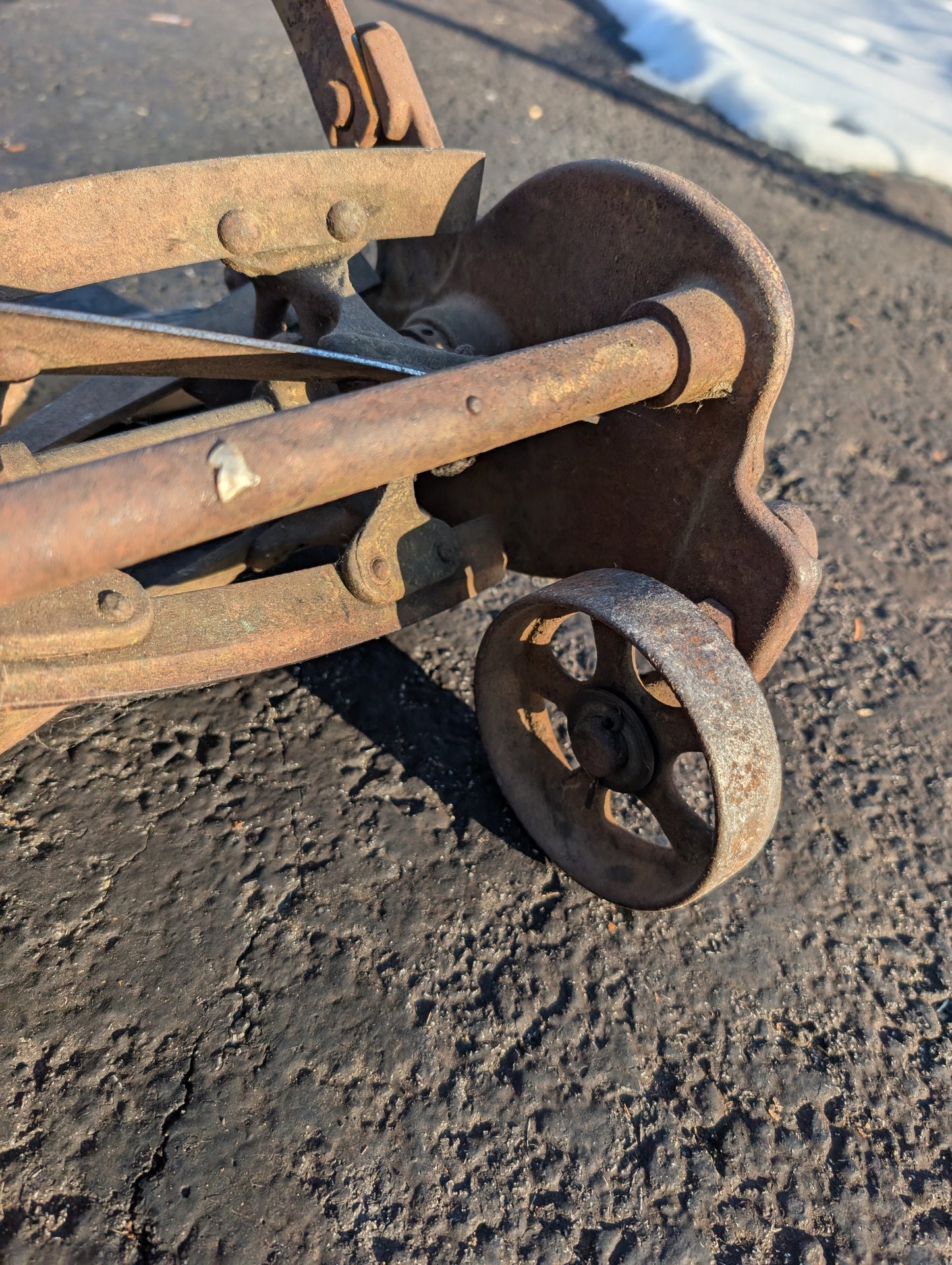Rare Cast Iron Antique Coldwell Lawn Mower Made in Newburgh, NY
