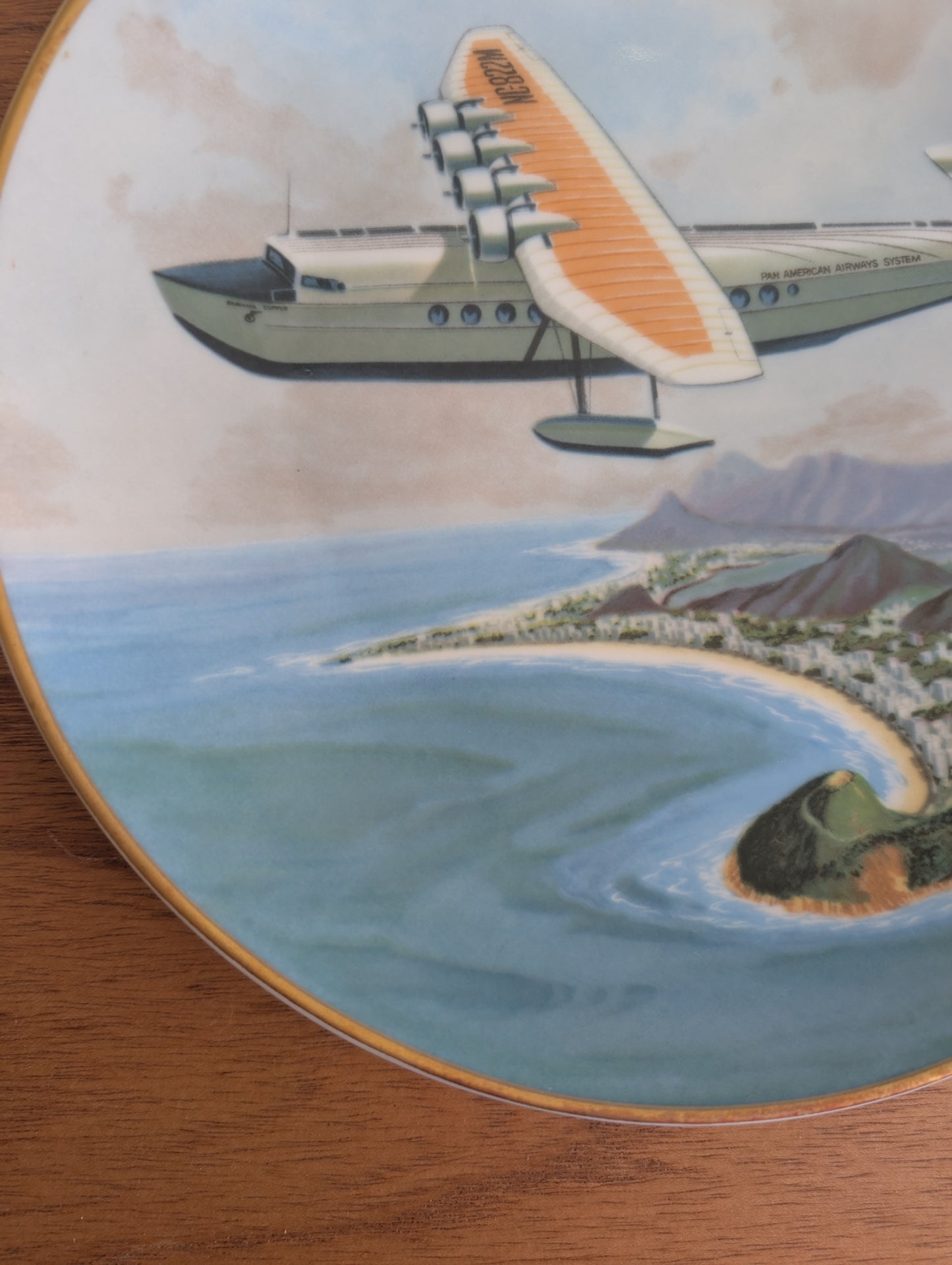 Pan Am Pioneer Flights Collectible Plate