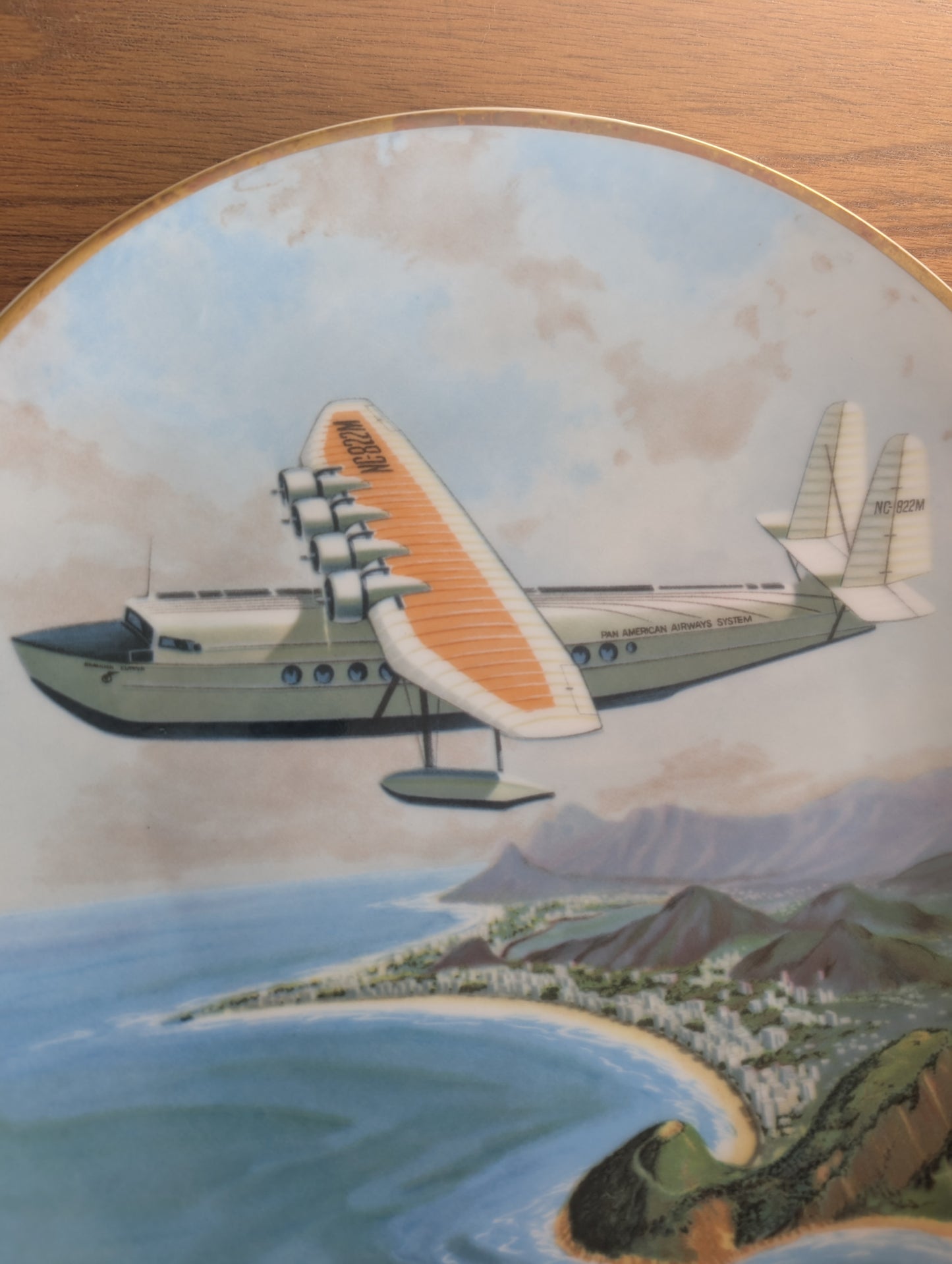 Pan Am Pioneer Flights Collectible Plate