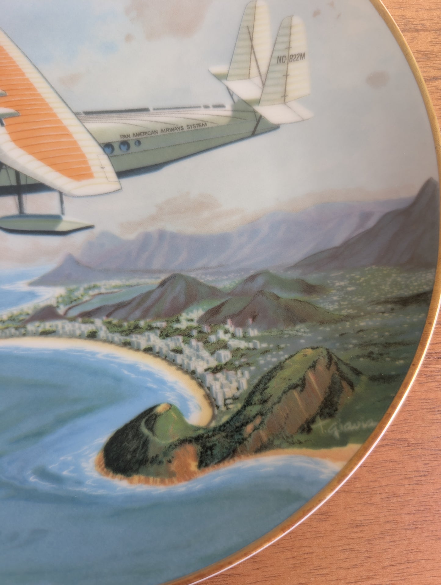 Pan Am Pioneer Flights Collectible Plate