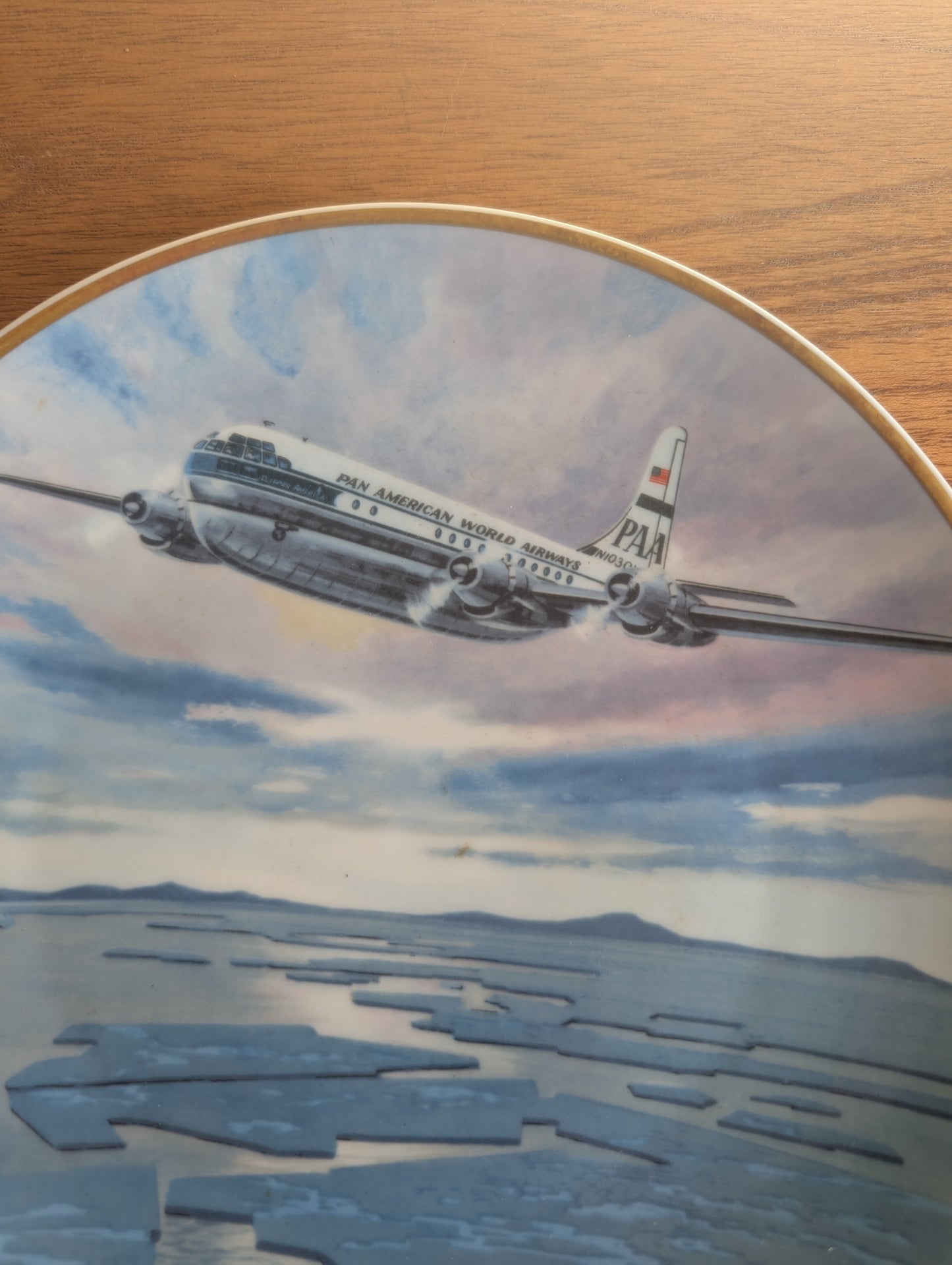 Pan Am Pioneer Flights Collectible Plate