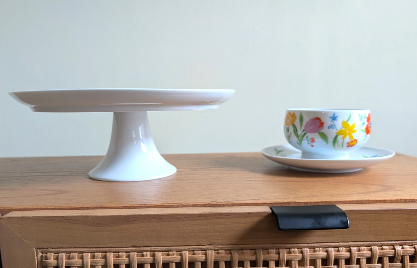 Primavera Pedestal Cake Stand and Gravy Bowl by Heinrich