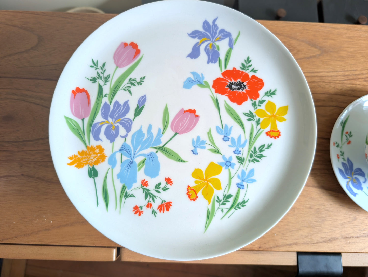 Primavera Pedestal Cake Stand and Gravy Bowl by Heinrich