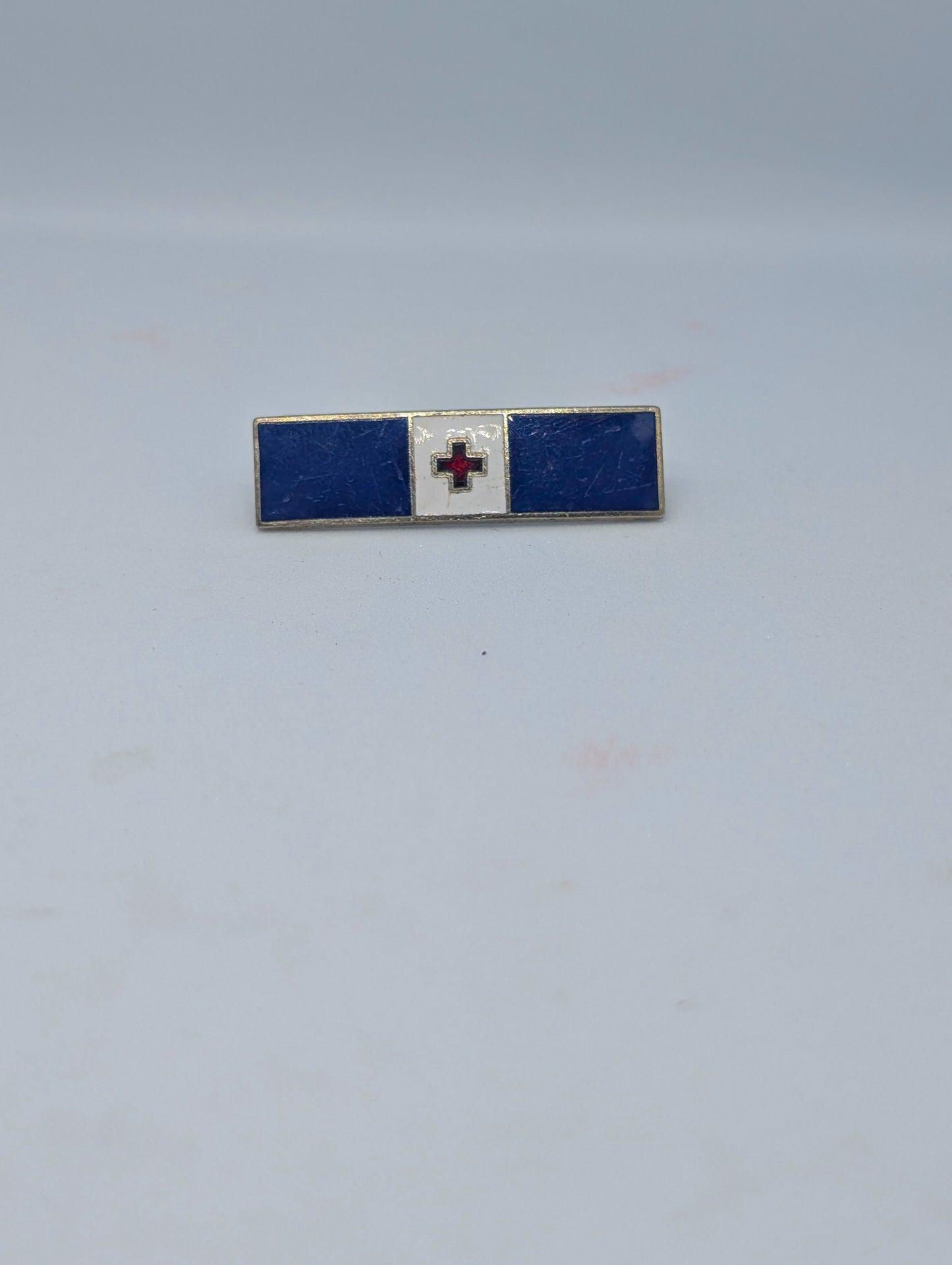 2 Vintage Red Cross Pins