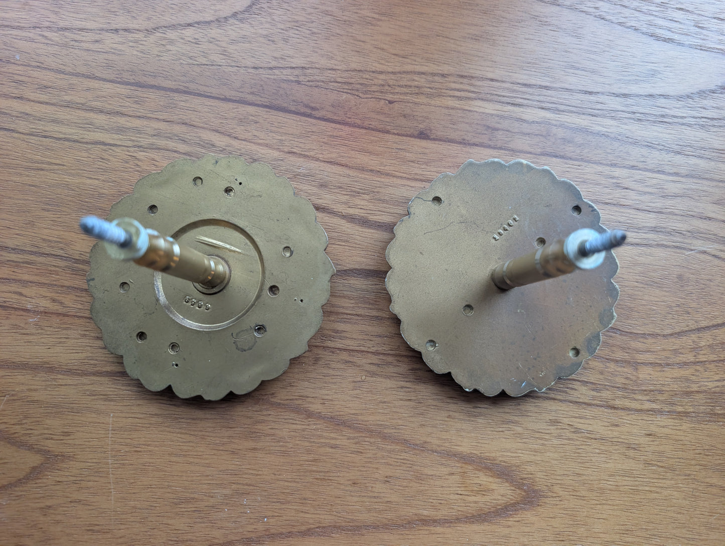 Round Syroco Brass Color Curtain Tie Backs