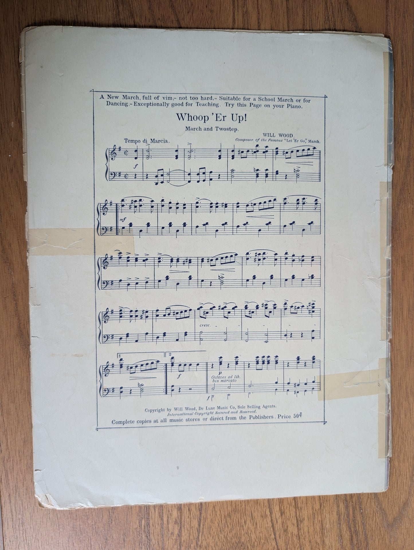 Vintage Hungarian Sheet Music