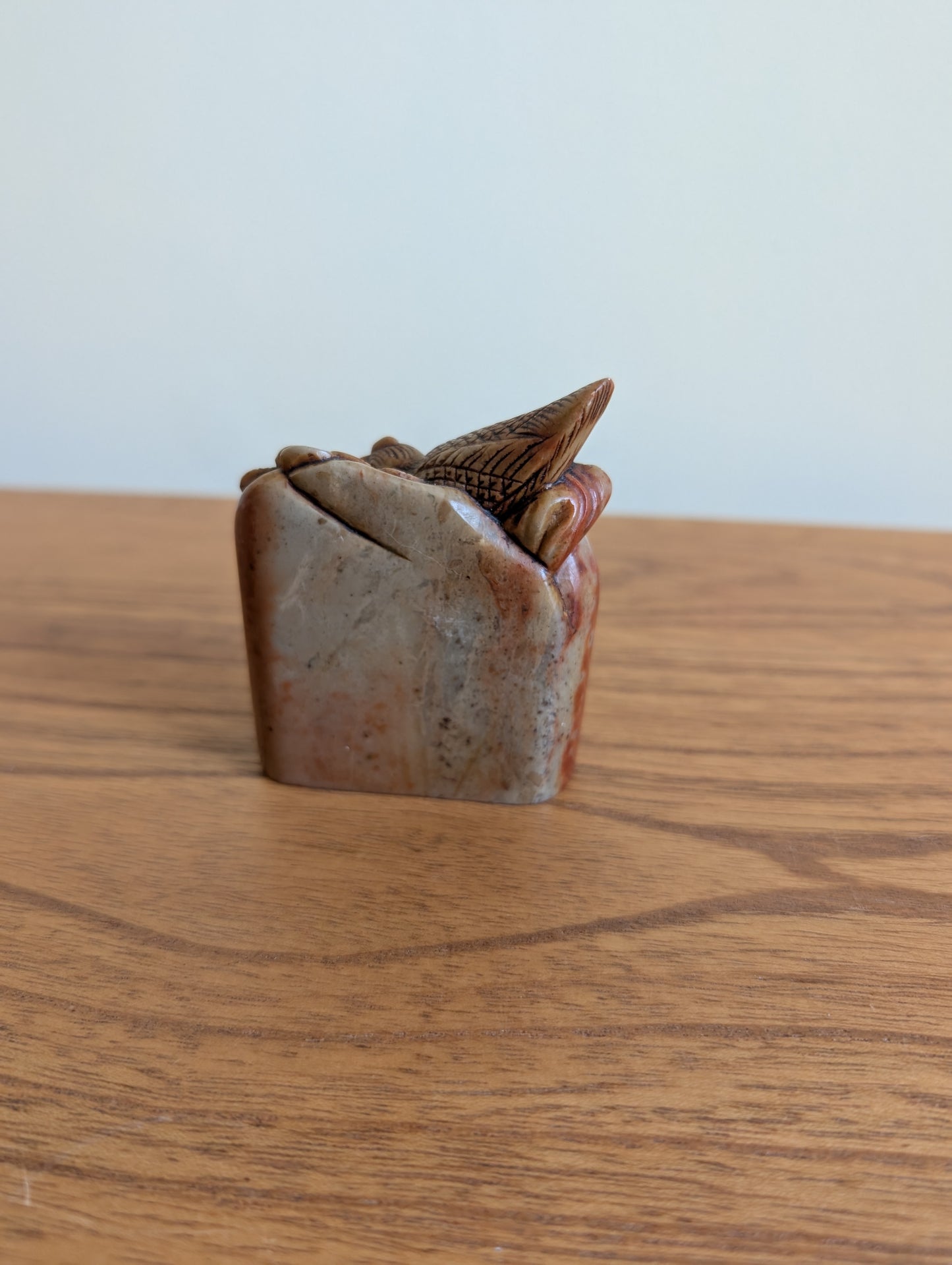 Vintage Hand Carved Chinese Shoushan Stone Sea