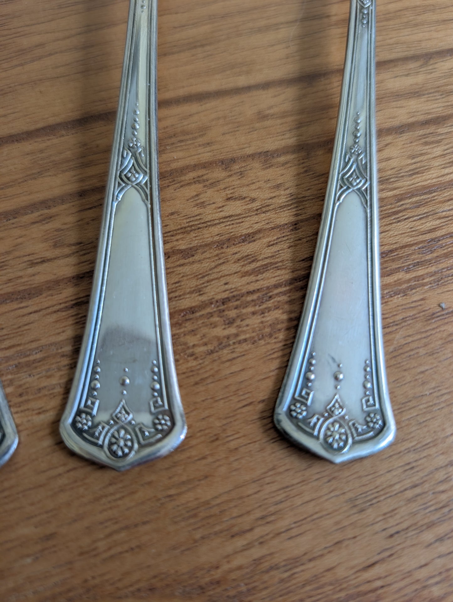 Set of 8 Vintage Silver Plated Soup Spoons