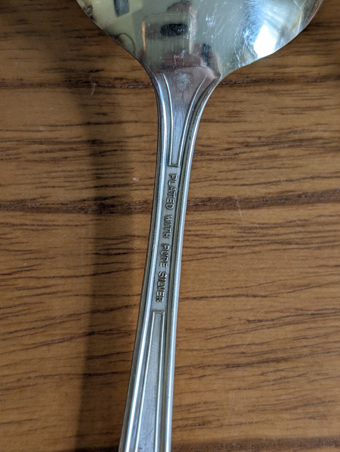 Set of 8 Vintage Silver Plated Soup Spoons