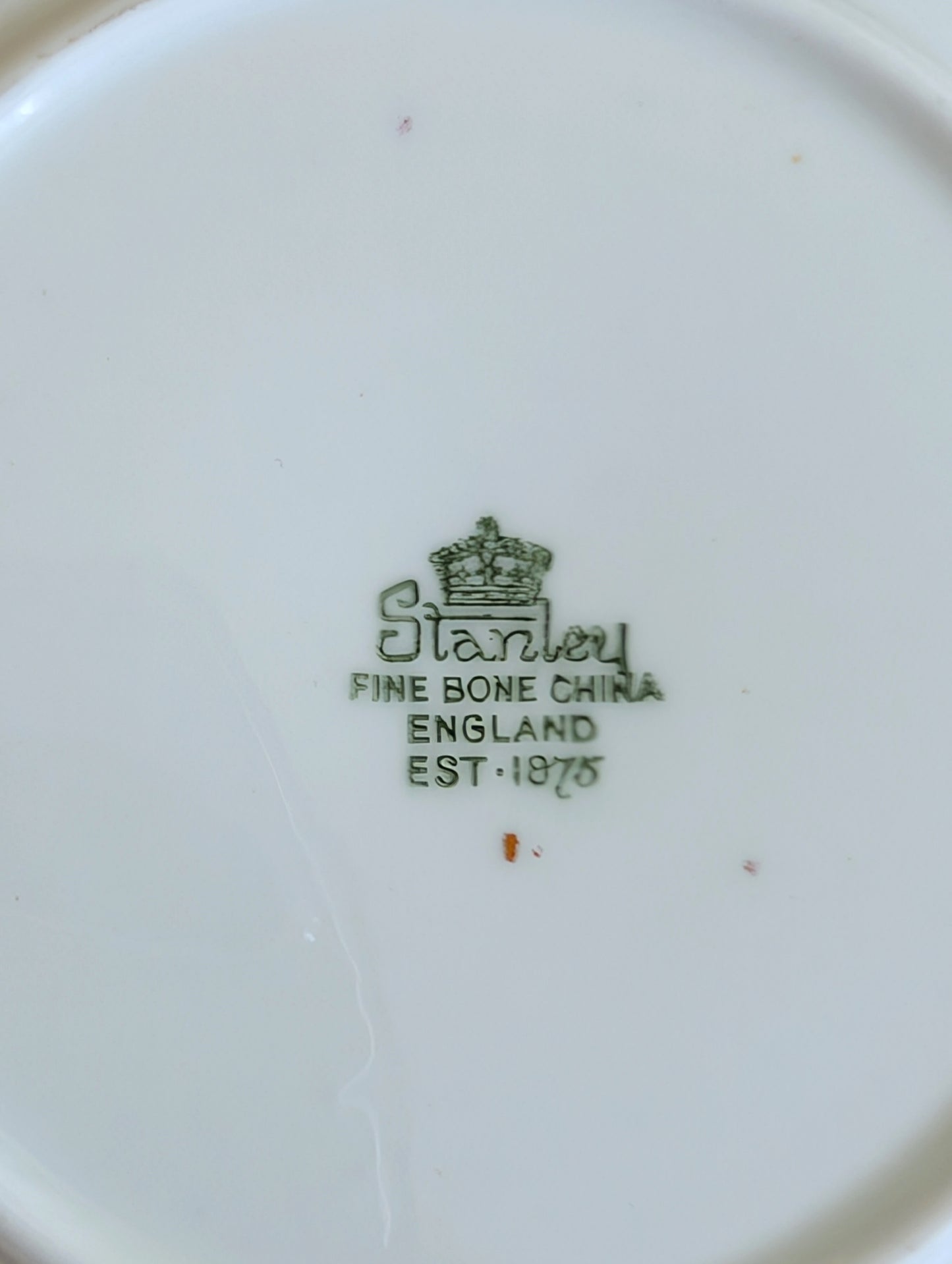 Light Green and Gold Set by Stanley Bone China Service for 12