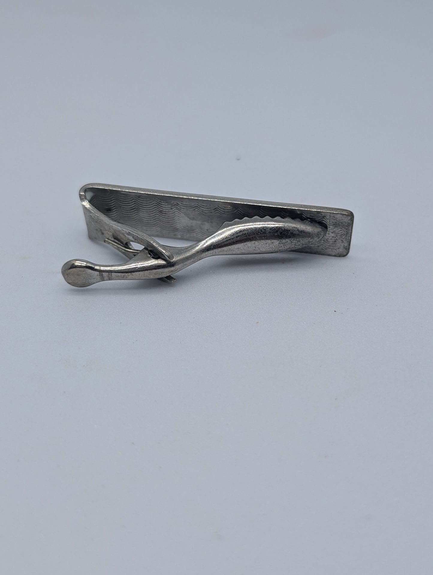 Silver Tone Star Tie Clip