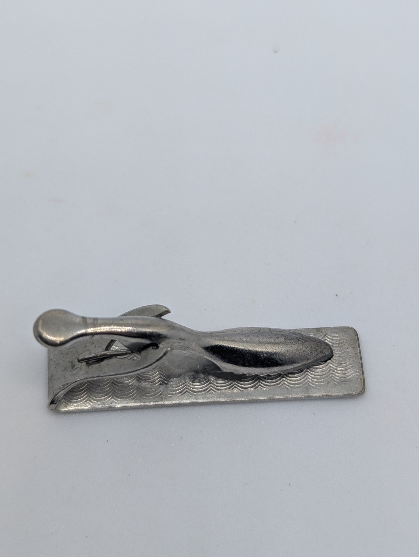Silver Tone Star Tie Clip