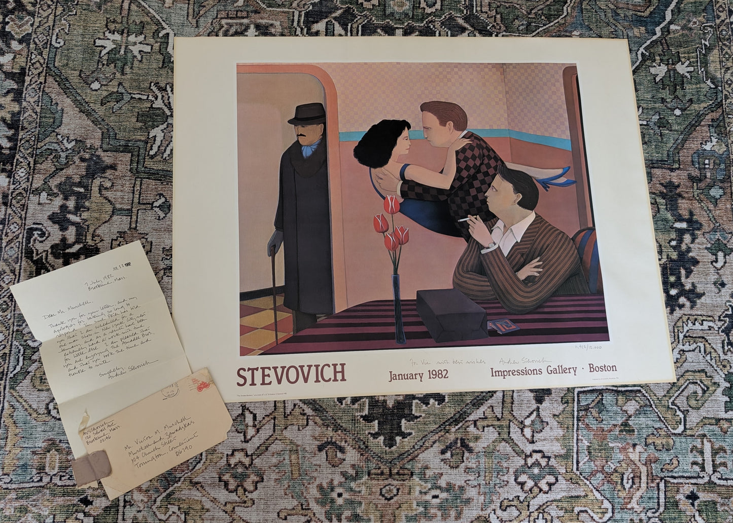 Andrew Stevovich The Amadee Brothers January 1982 Signed with Original Letter