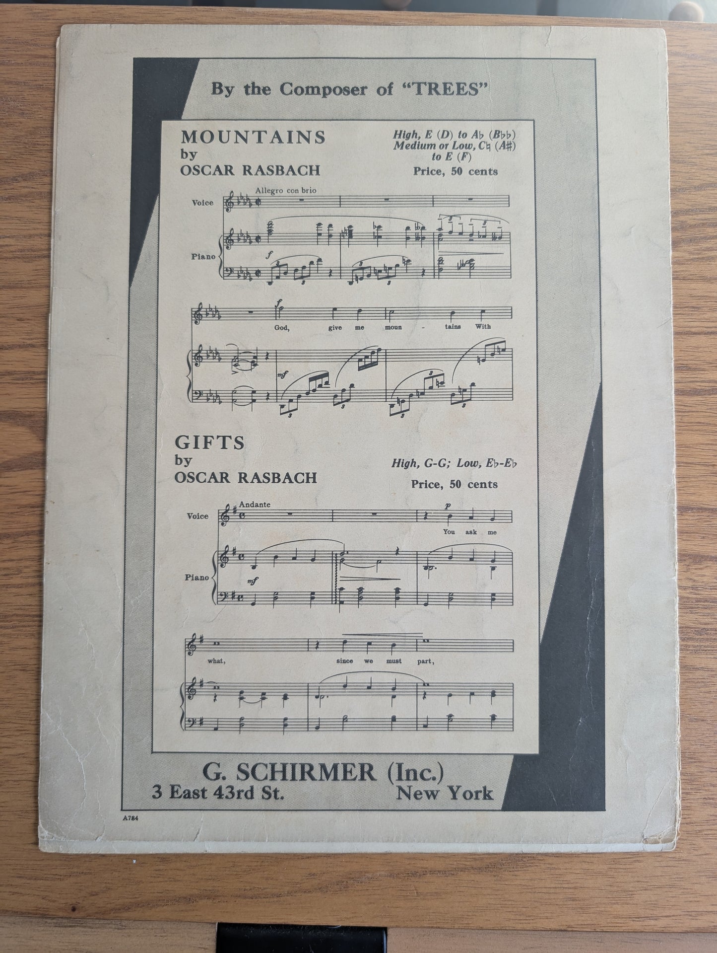 Sympathy Original Sheet Music from 1912 Comedy Opera The Firefly