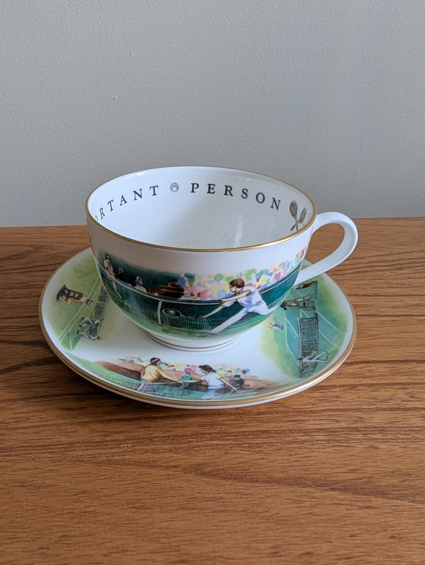 Royal Worcester VIP Tennis Tea Cup and Saucer