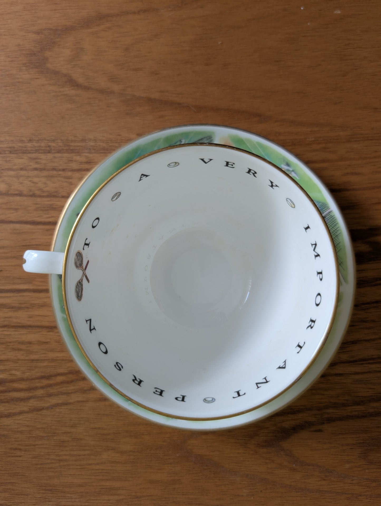 Royal Worcester VIP Tennis Tea Cup and Saucer