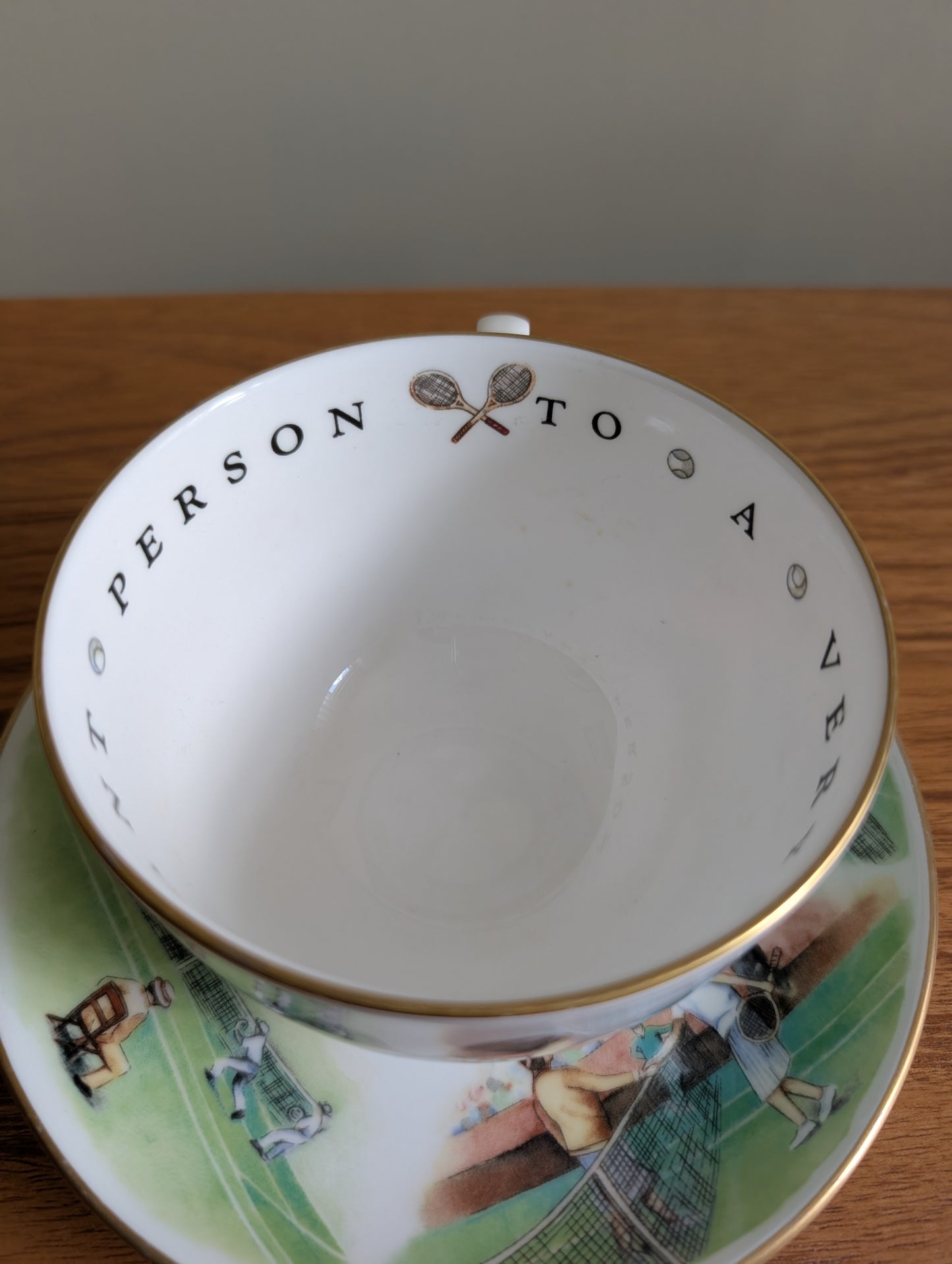 Royal Worcester VIP Tennis Tea Cup and Saucer