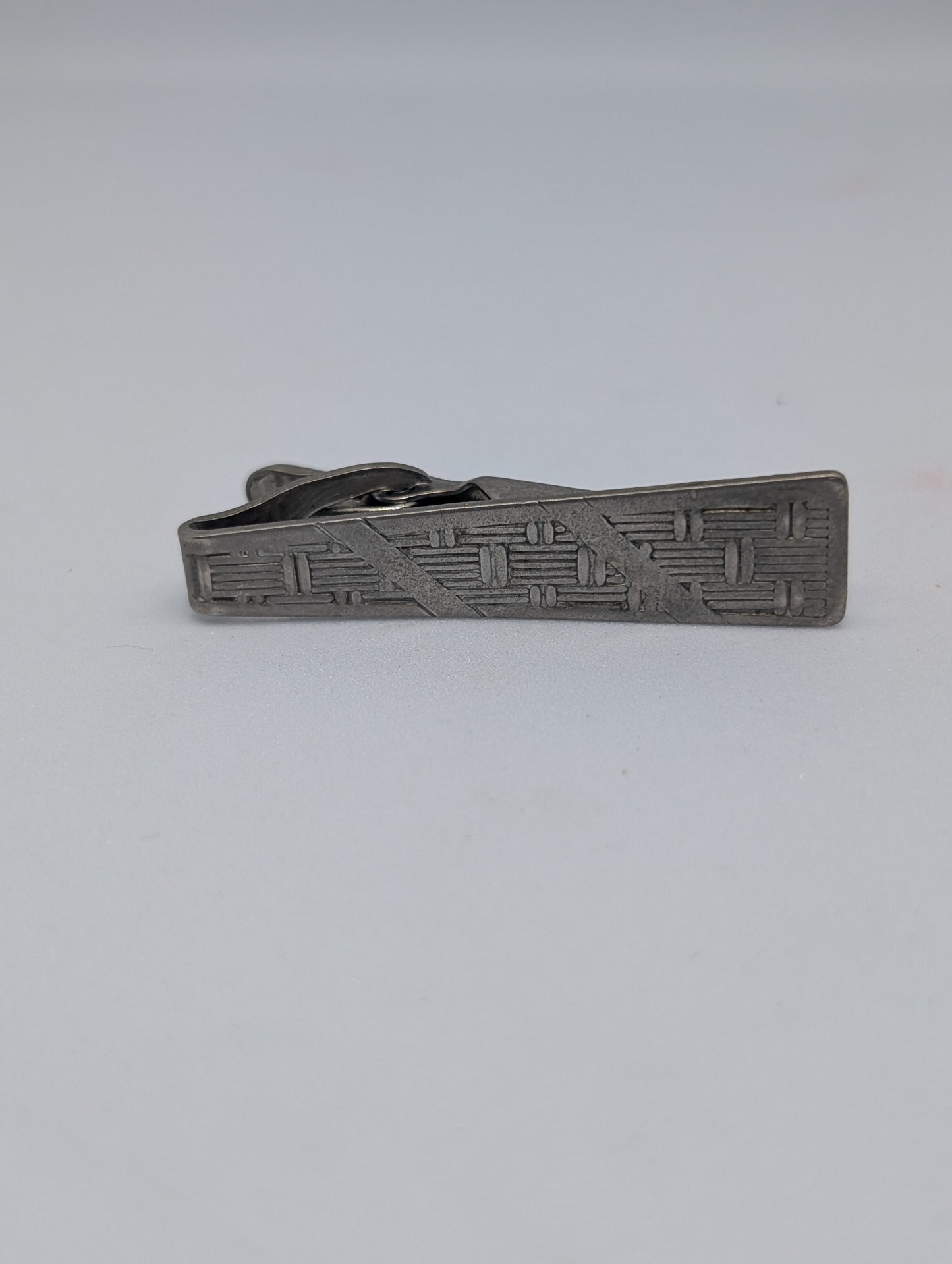 Vintage Silver Tone Tie Clip