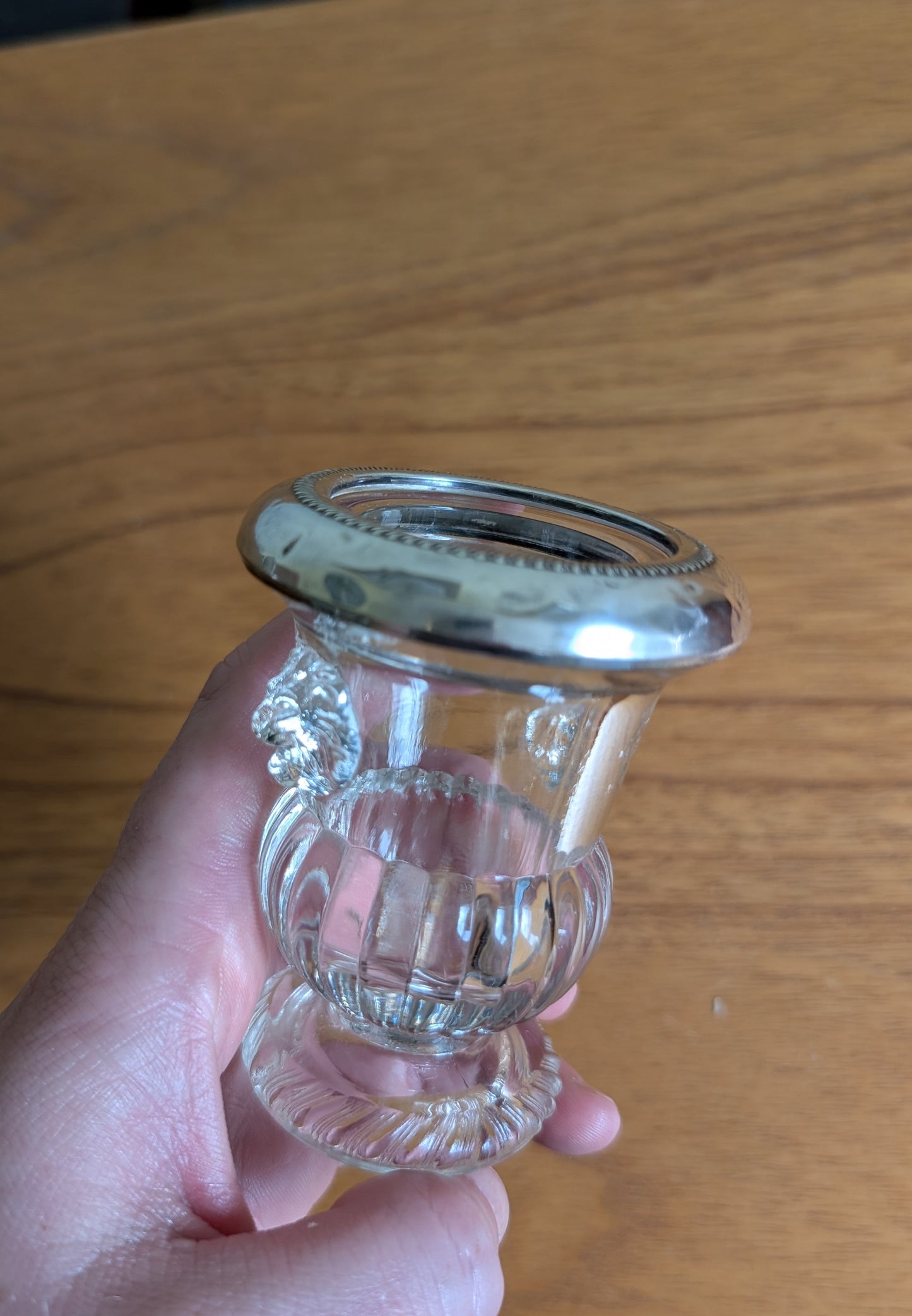 FB Rogers Silver Co. Lion Motif Match or Toothpick Holder