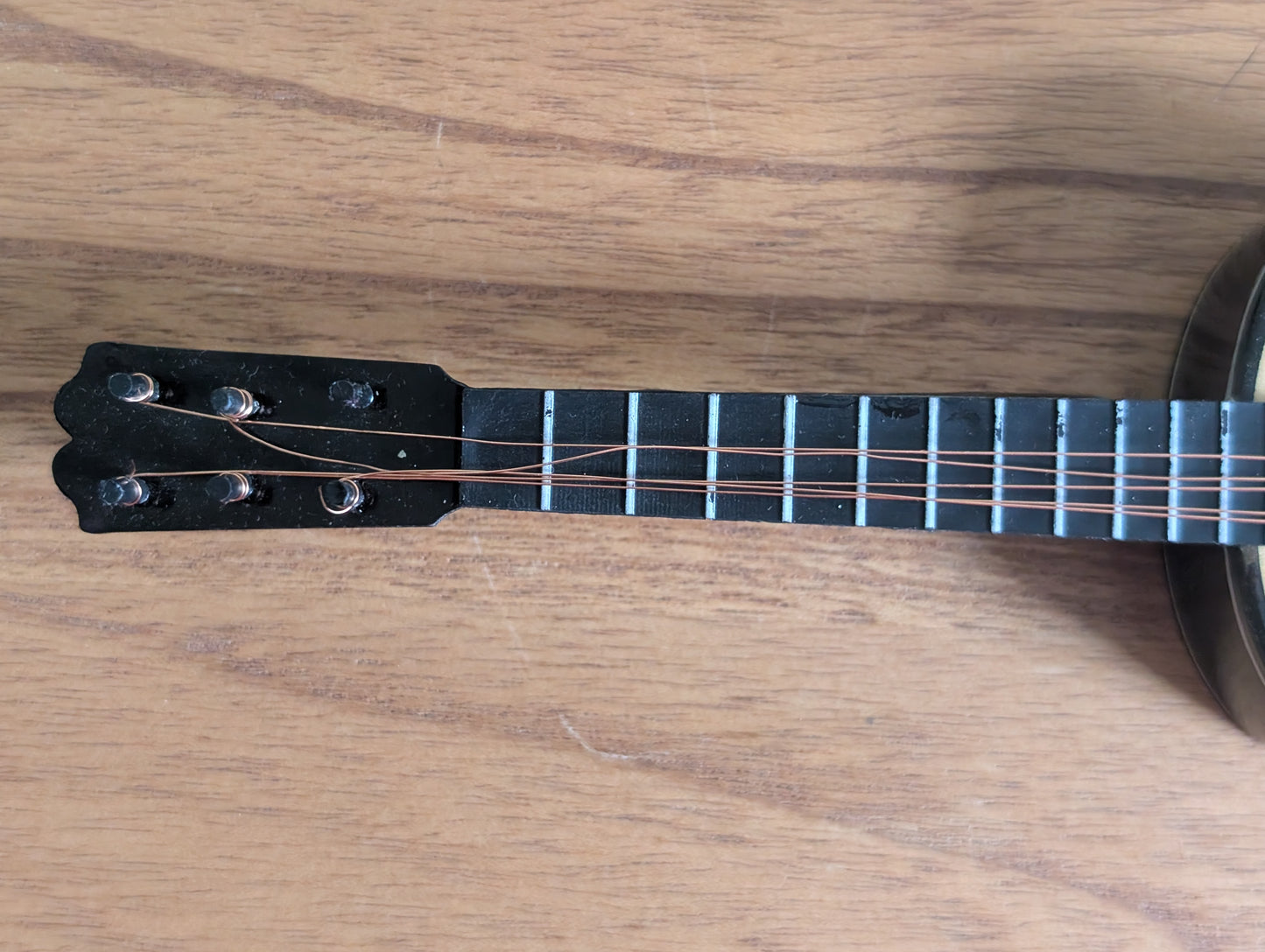 Vintage Miniature Guitar with Case