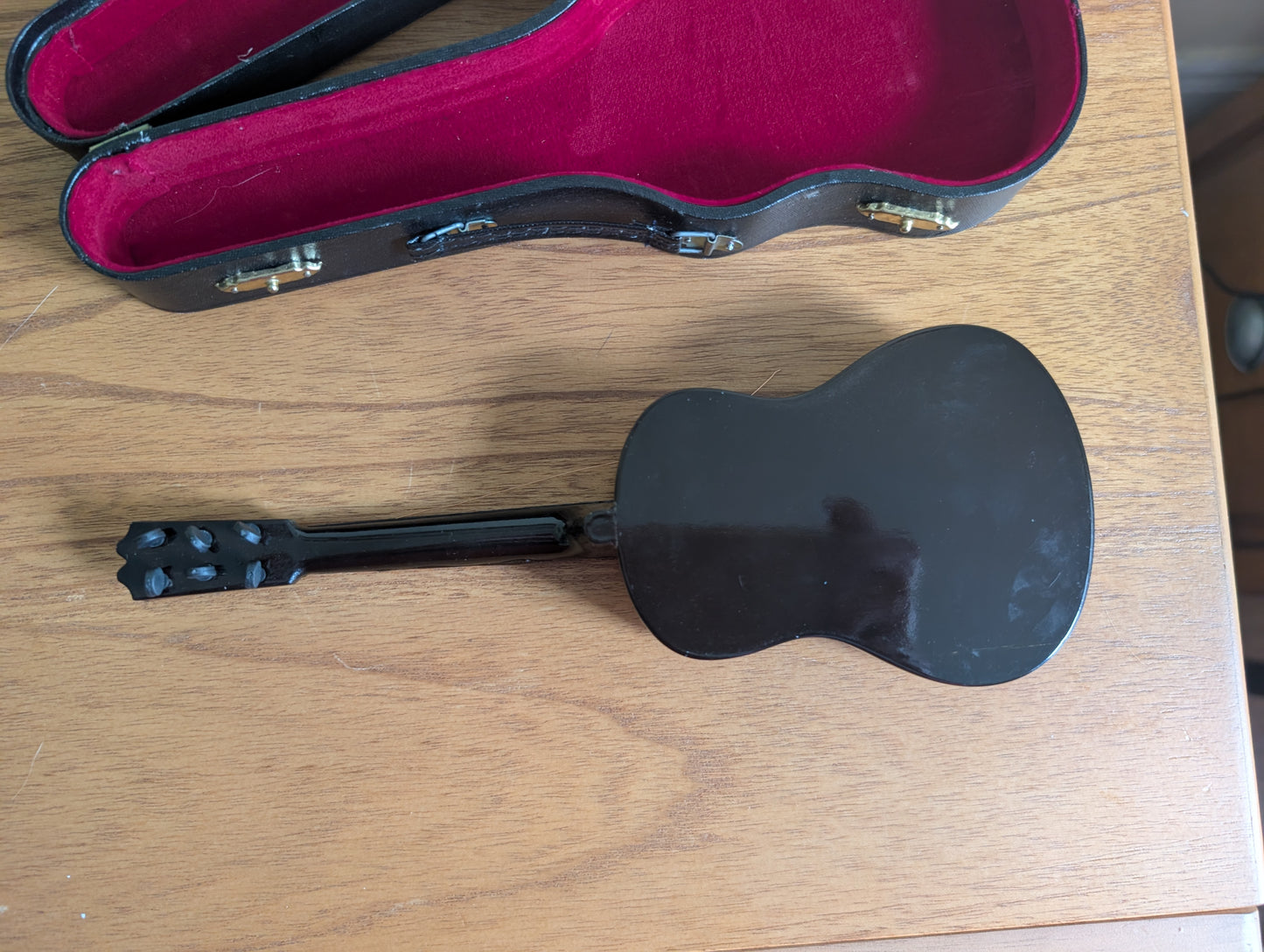 Vintage Miniature Guitar with Case