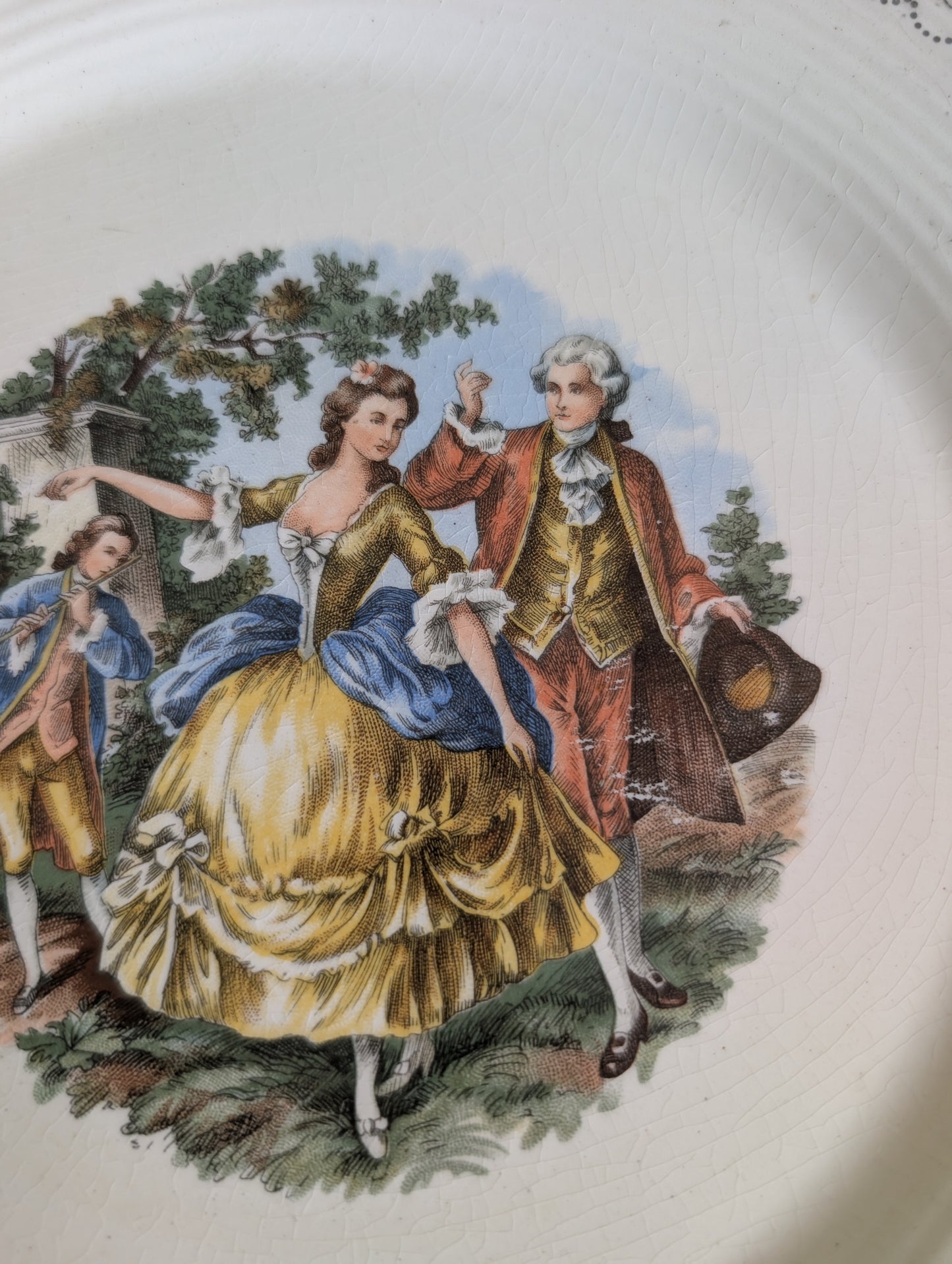 Farberware Hammered Aluminum Triumph Limoges Imperial Chantilly-T Serving Platter