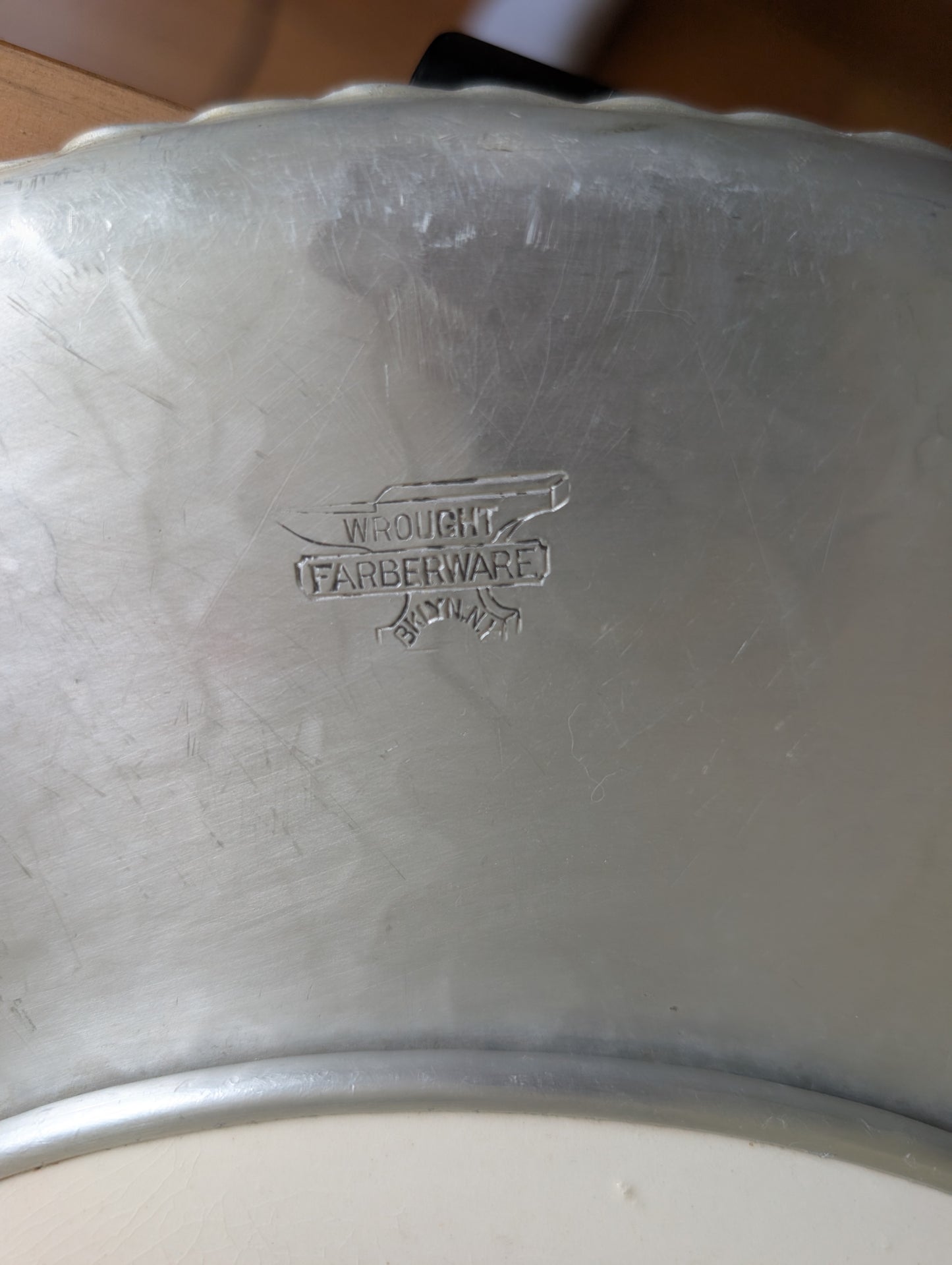 Farberware Hammered Aluminum Triumph Limoges Imperial Chantilly-T Serving Platter
