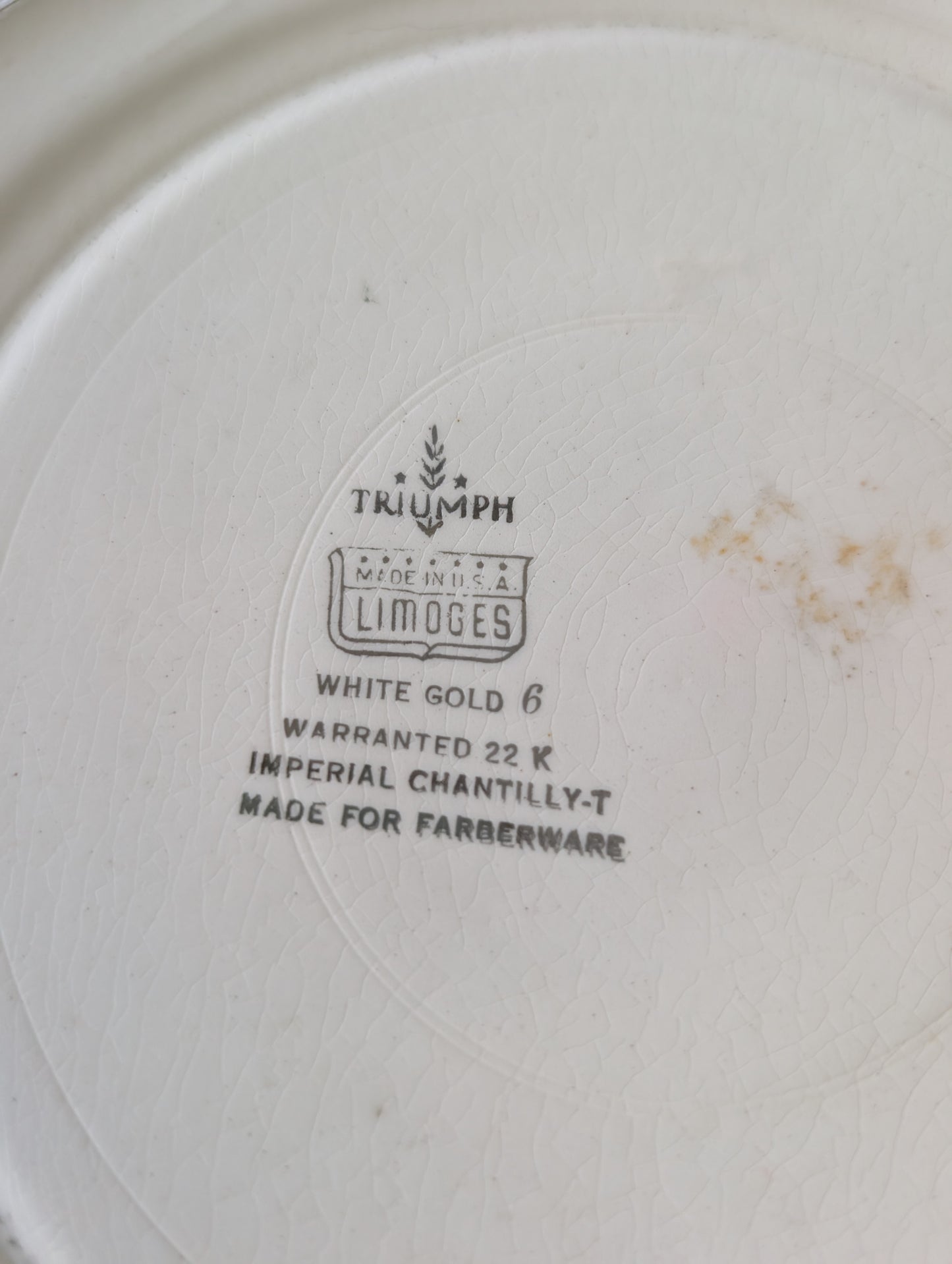 Farberware Hammered Aluminum Triumph Limoges Imperial Chantilly-T Serving Platter
