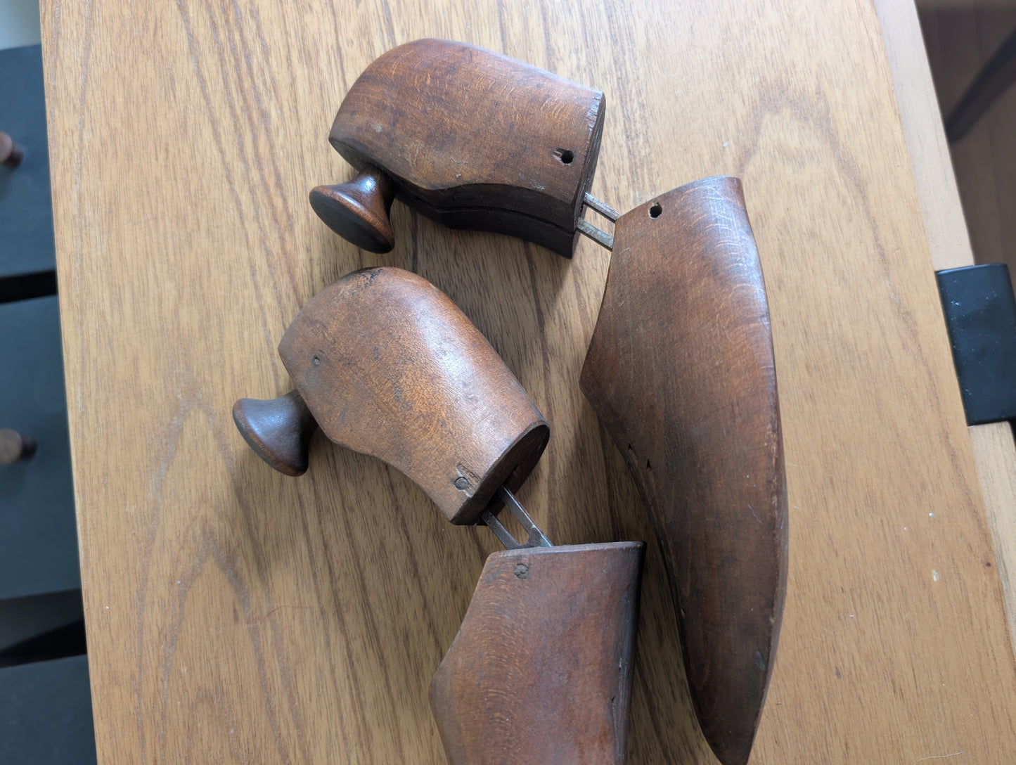 Pair of Vintage Vented Shoe Trees Size 3 9 Solid Wood Shoe Stretcher