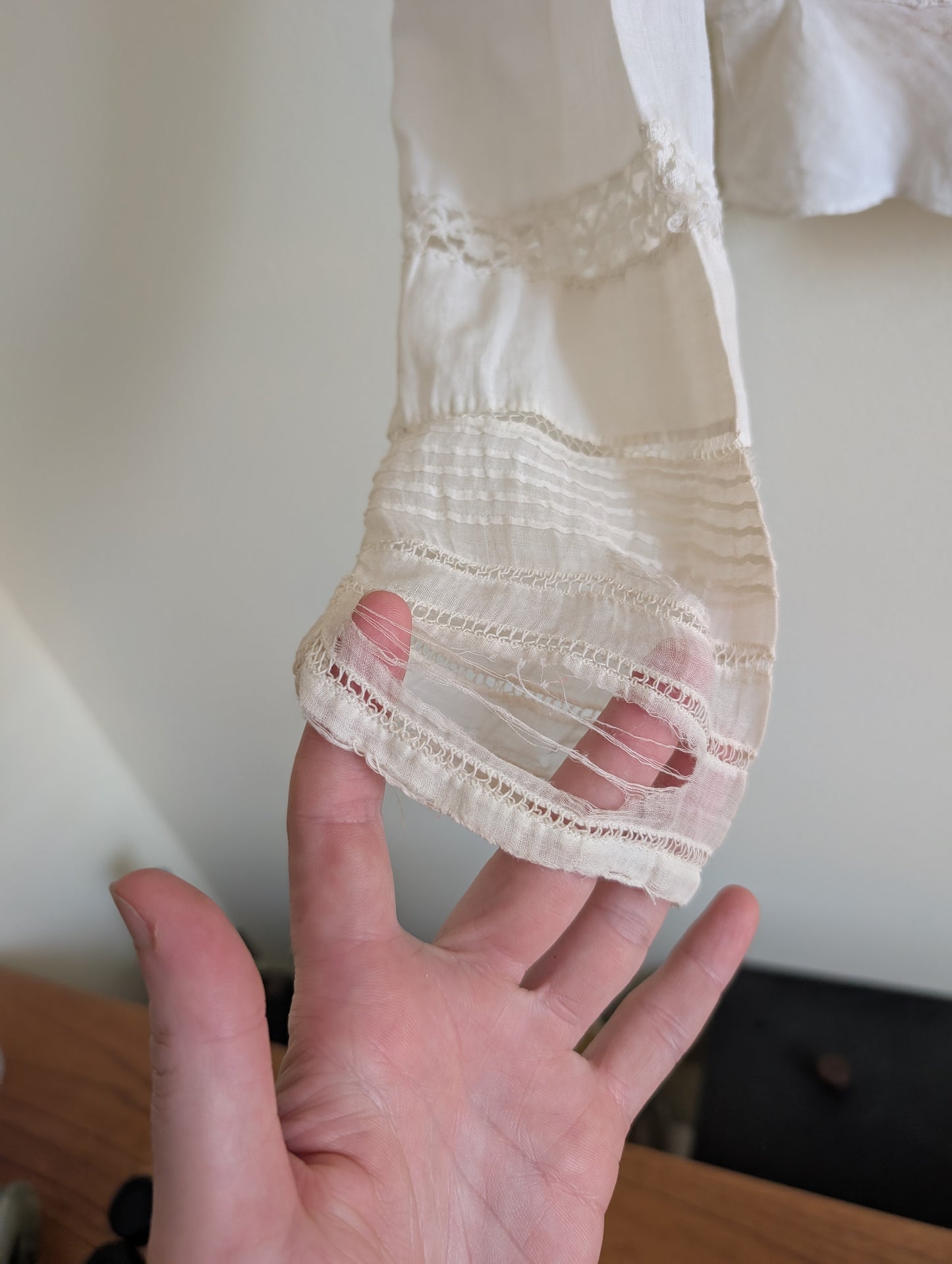 Victorian White Cotton Shirt With Embroidery