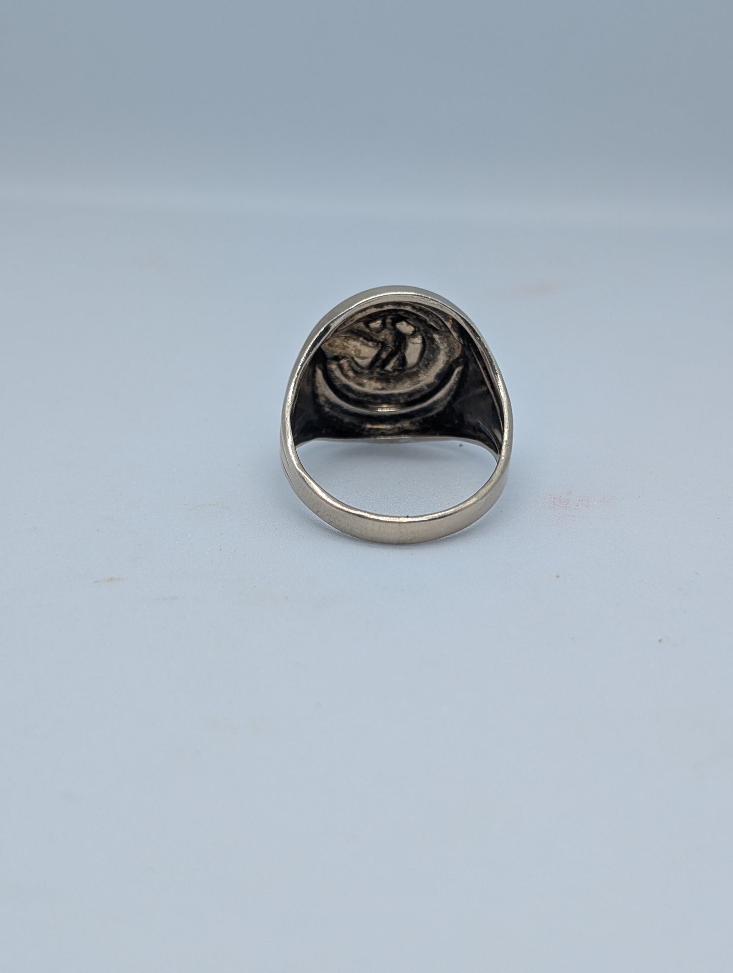Sterling World War II Veteran Ring with Eagle Size 10 WWII Ring