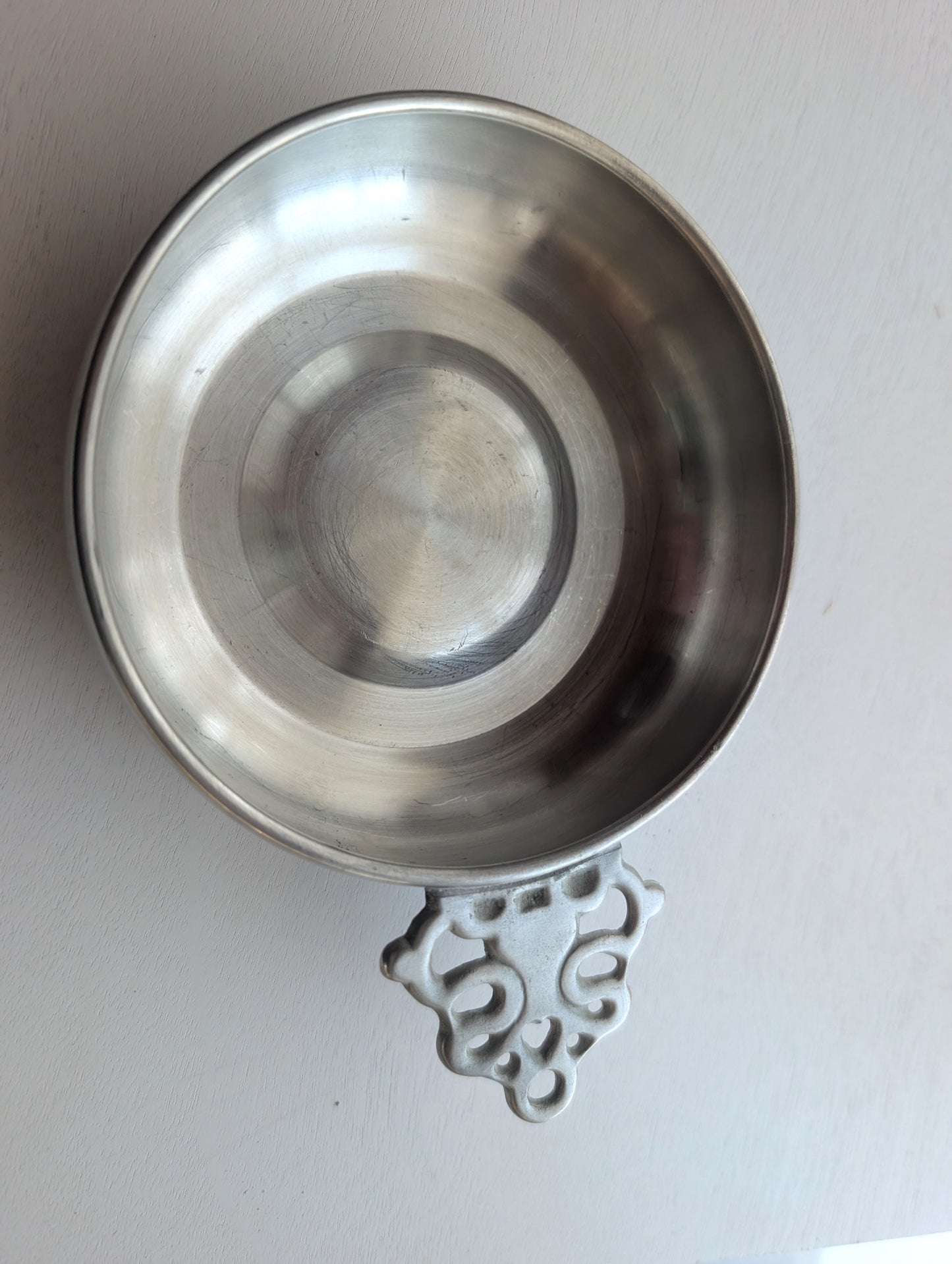 Vintage Woodbury Pewter Porringer ATC 5 Inch Diameter