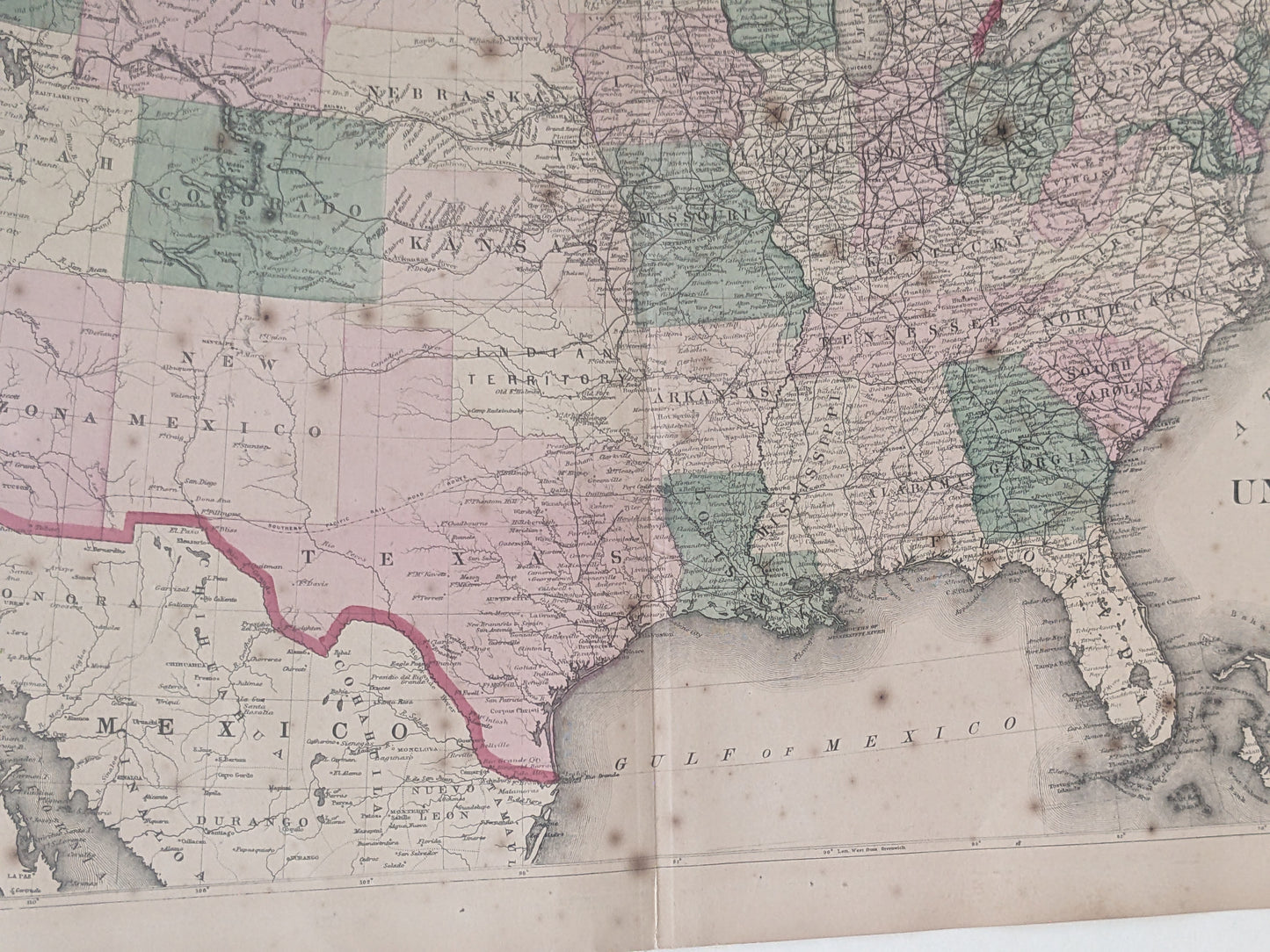 1872 US Map