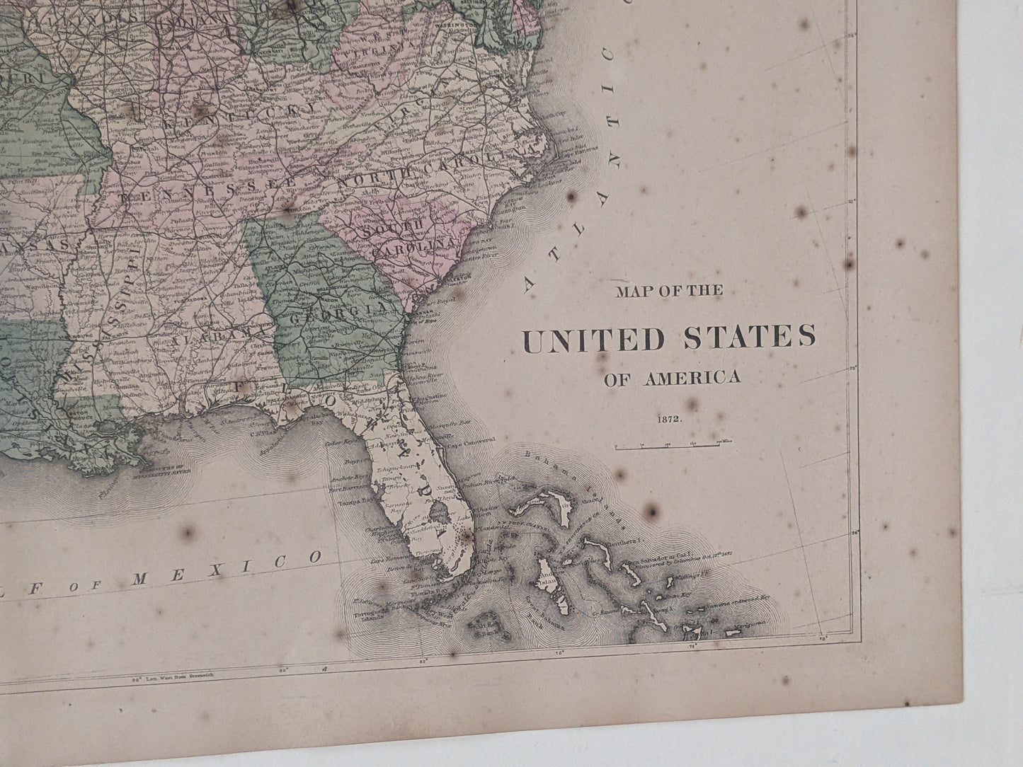 1872 US Map