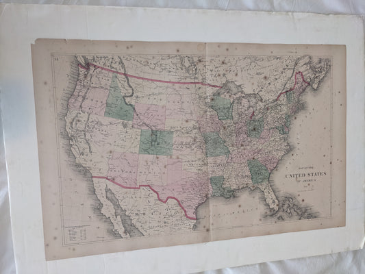 1872 US Map