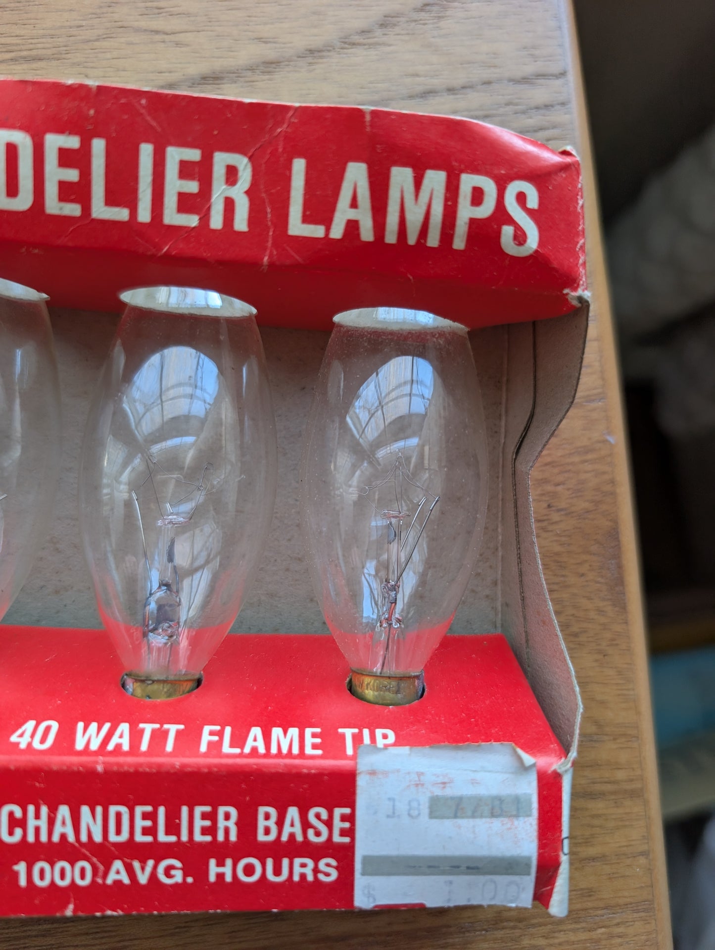 40 Watt Clear Candelabra Bulbs - Set of 2