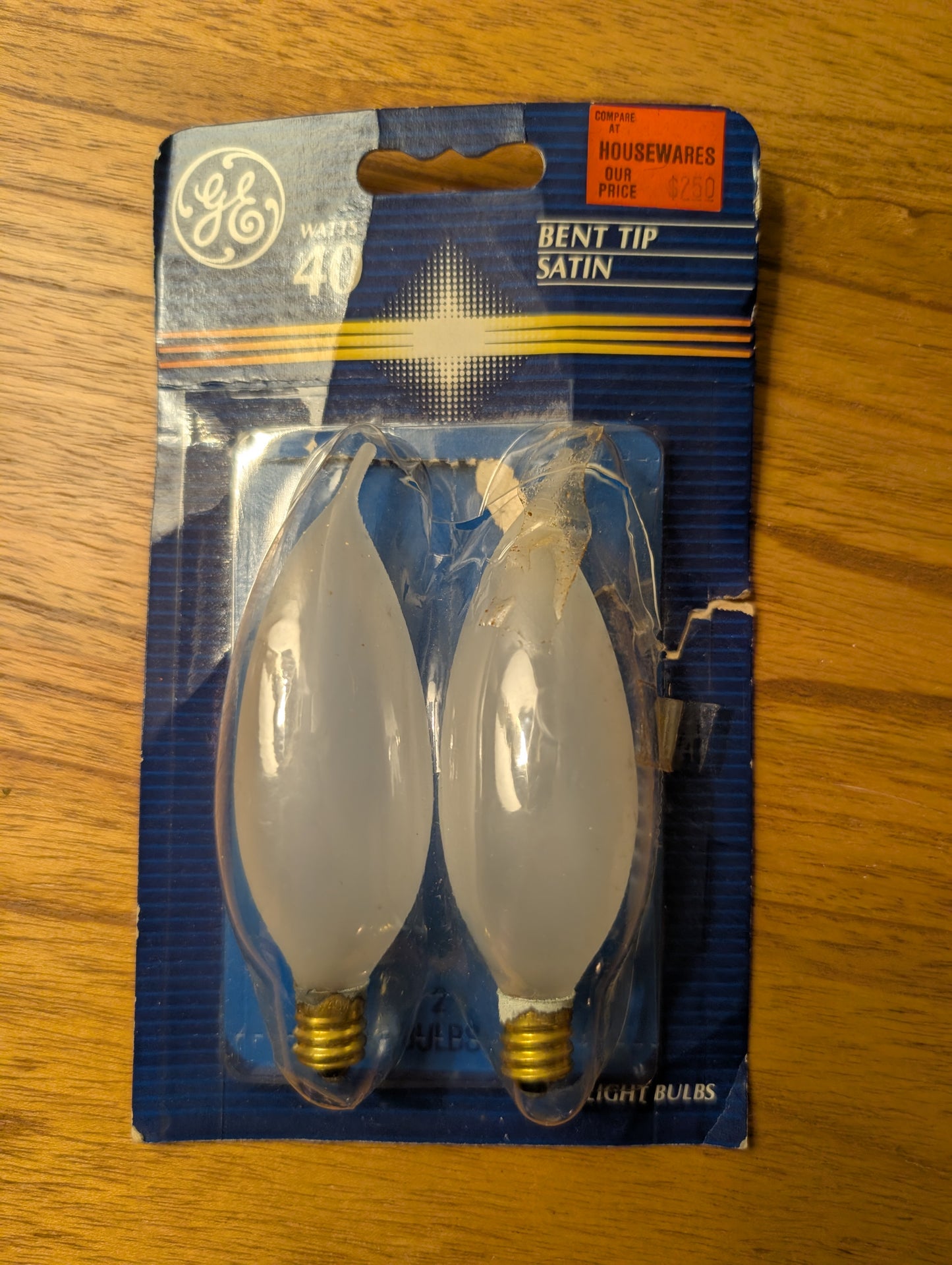 40 Watt Frosted Candelabra Bulbs - Set of 2
