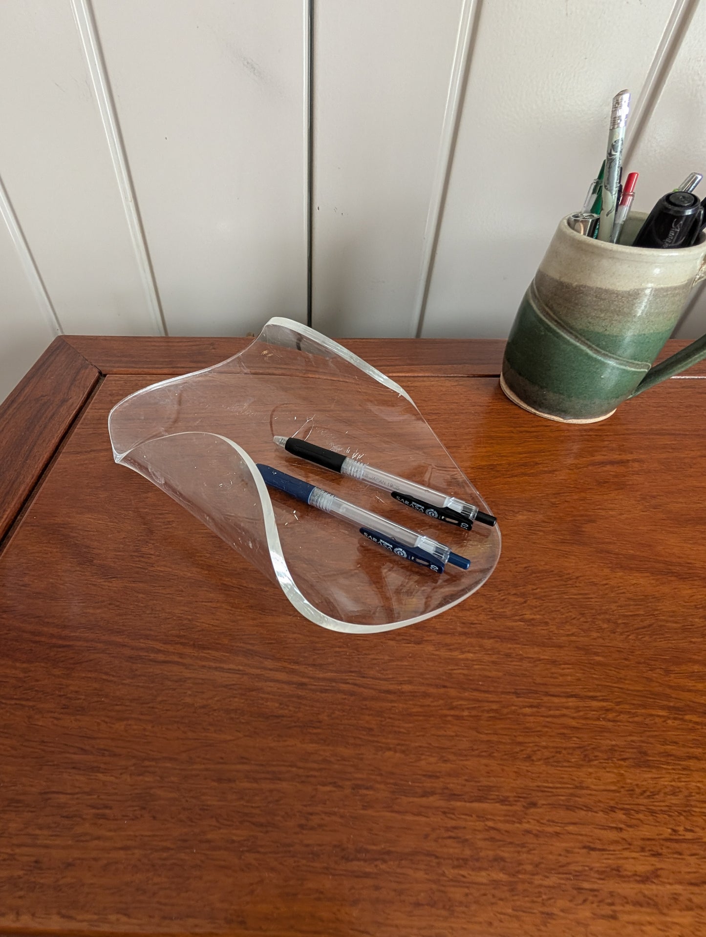 MCM Vintage Lucite Tray or Napkin Holder