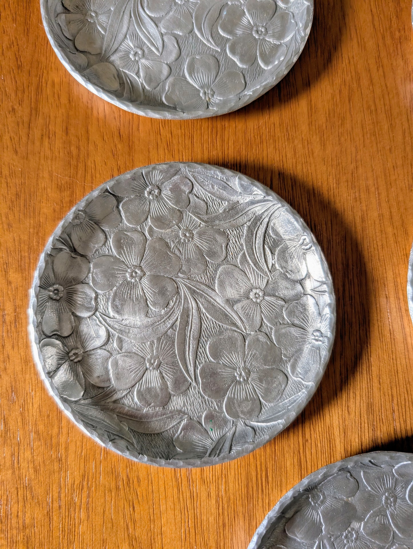 5 Aluminum Dogwood Coasters