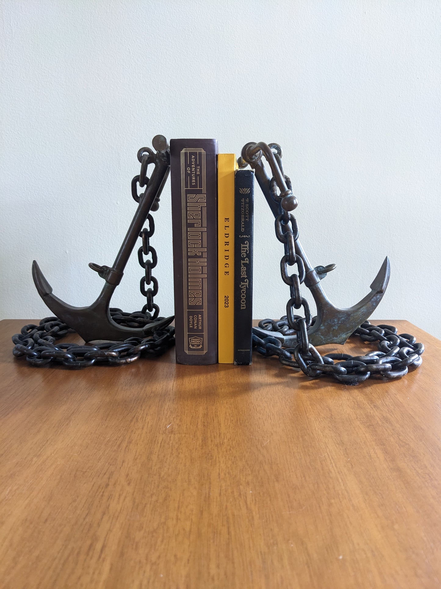 Brass Anchor Bookends