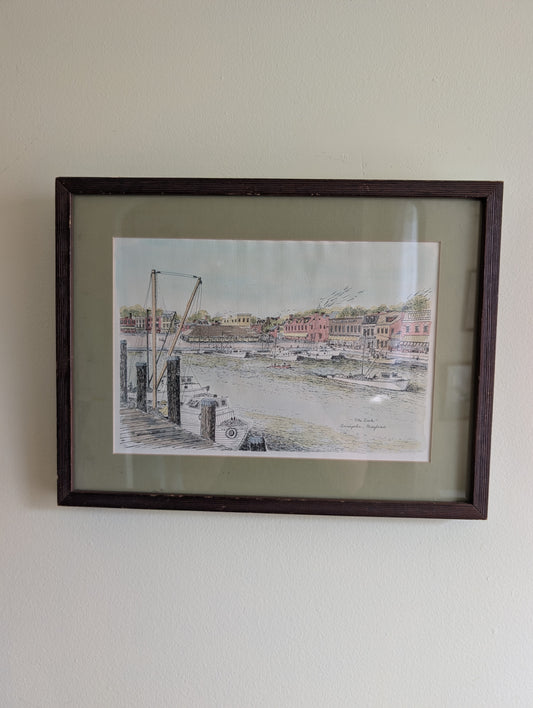 "The Dock" in Annapolis Maryland by Barbara Deiso 1973