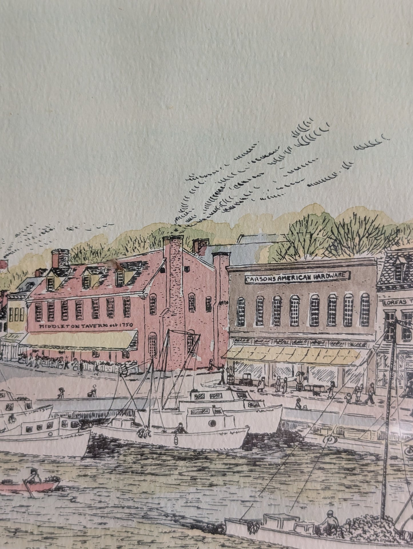 "The Dock" in Annapolis Maryland by Barbara Deiso 1973