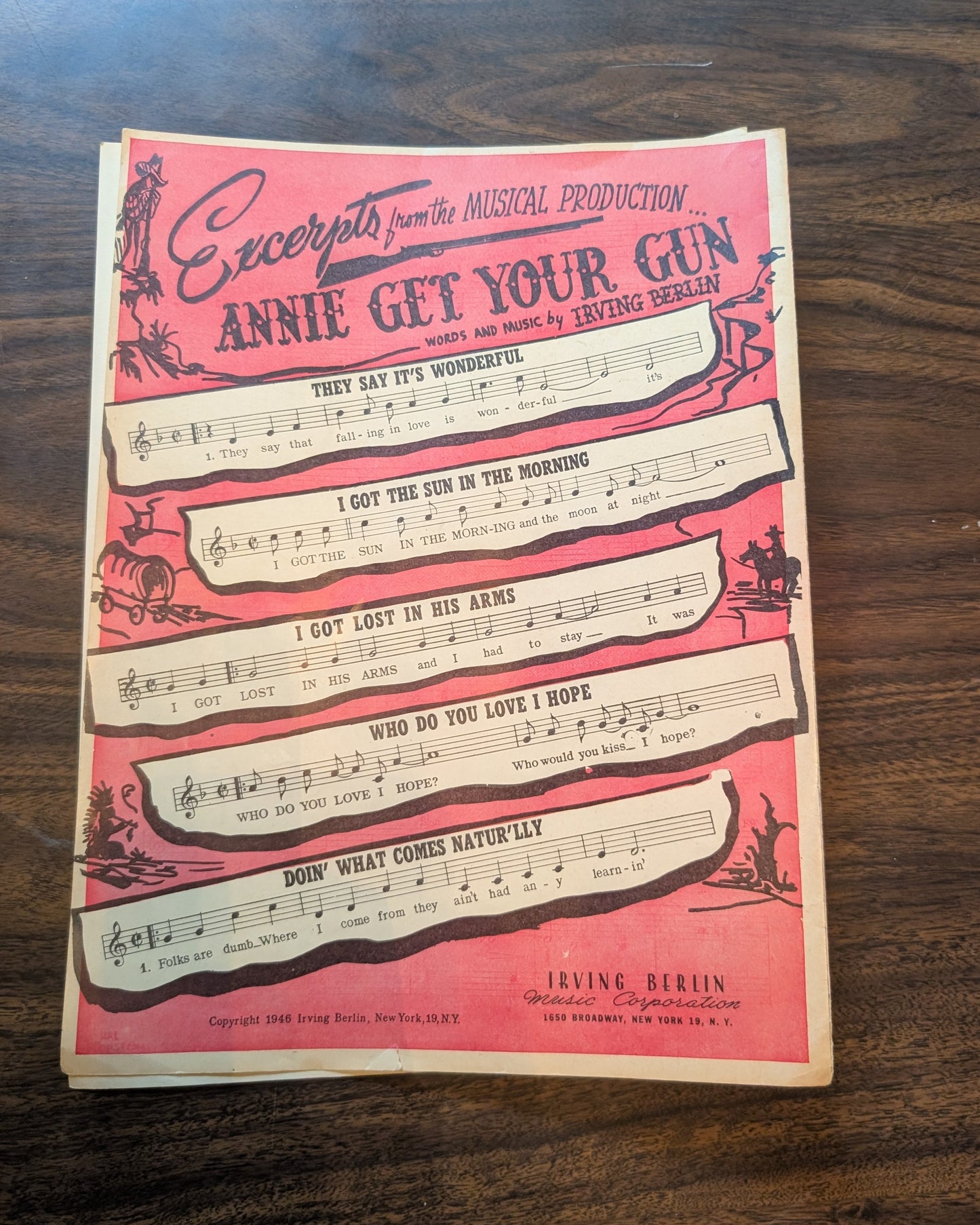 Rogers and Hammerstein Annie Get Your Gun Sheet Music 1946