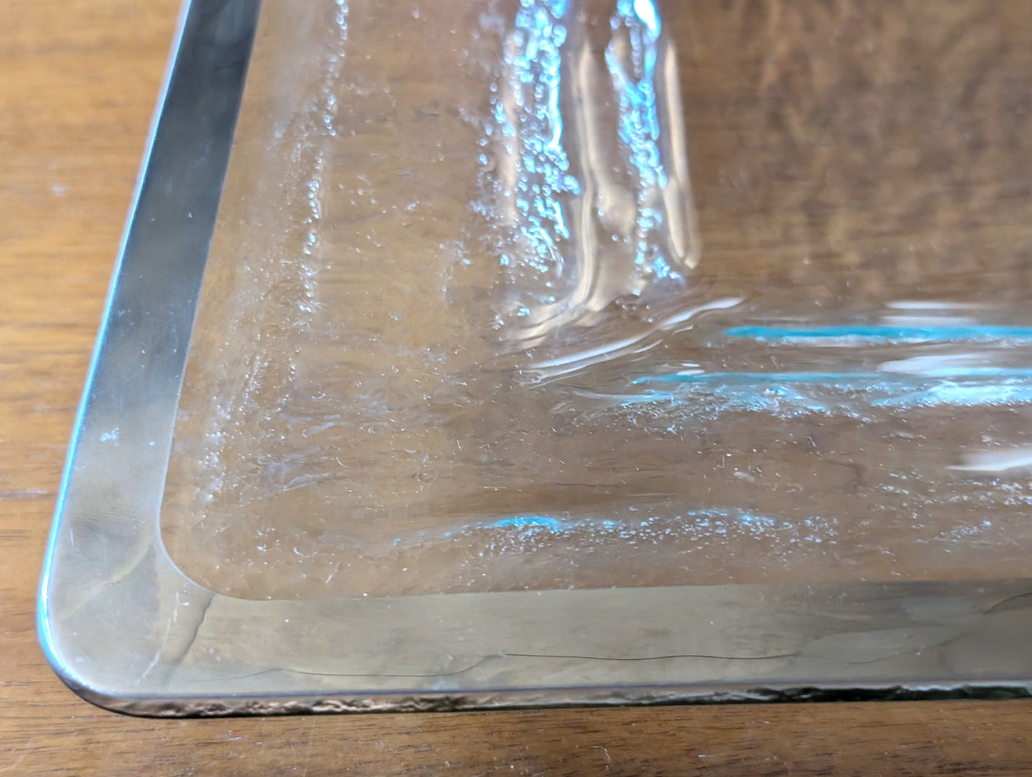 Annieglass Antique Buffet Server Tray, Platinum