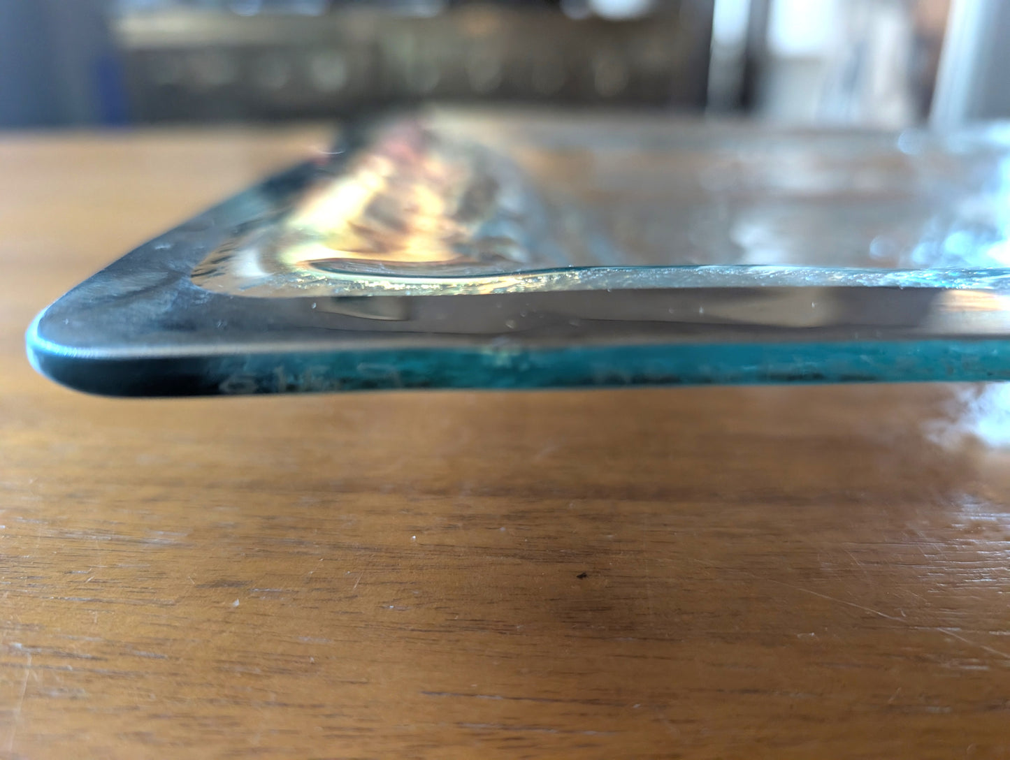 Annieglass Antique Buffet Server Tray, Platinum