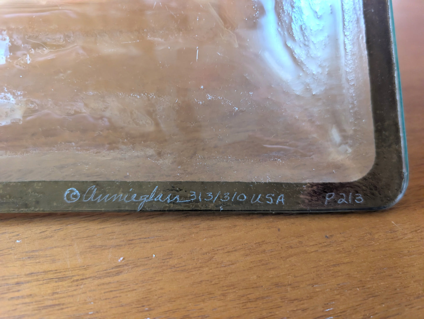 Annieglass Antique Buffet Server Tray, Platinum