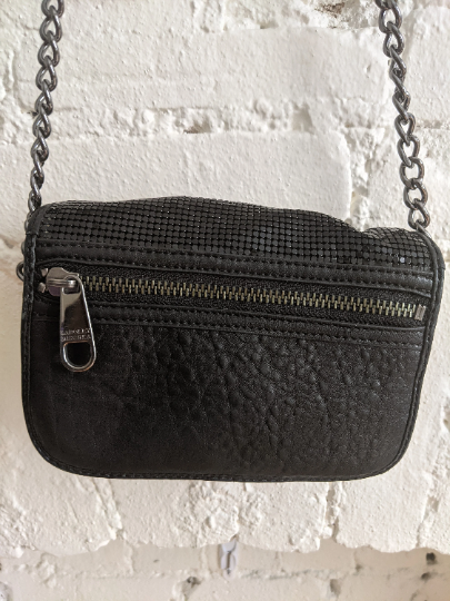 Black Badgley Mischka Leather Cross Body Purse