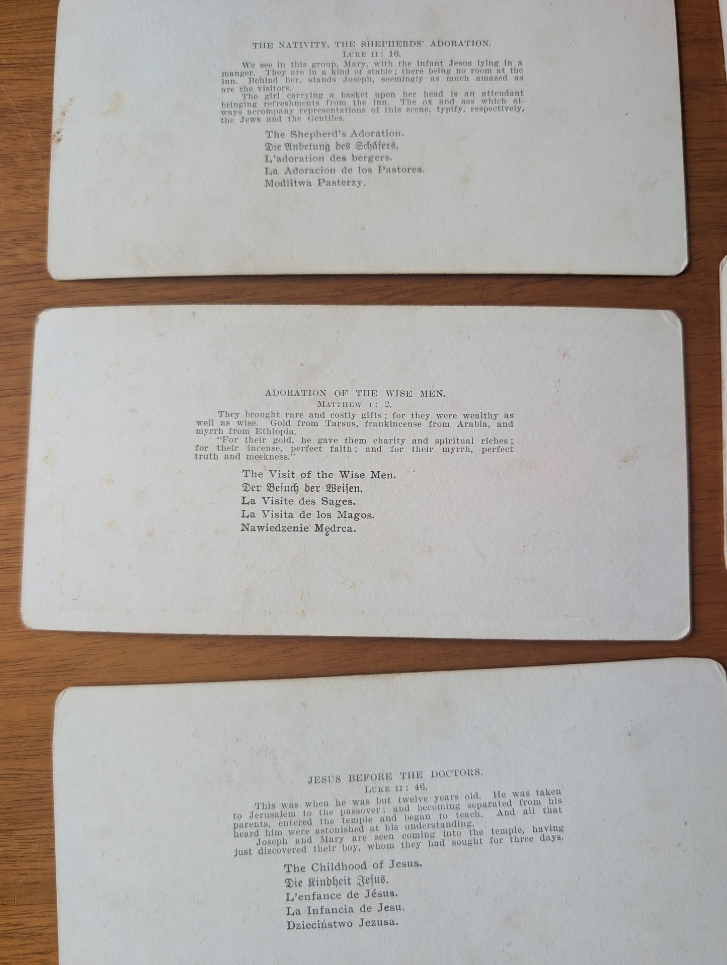 25 Vintage Bible Themed Stereoscopic Cards