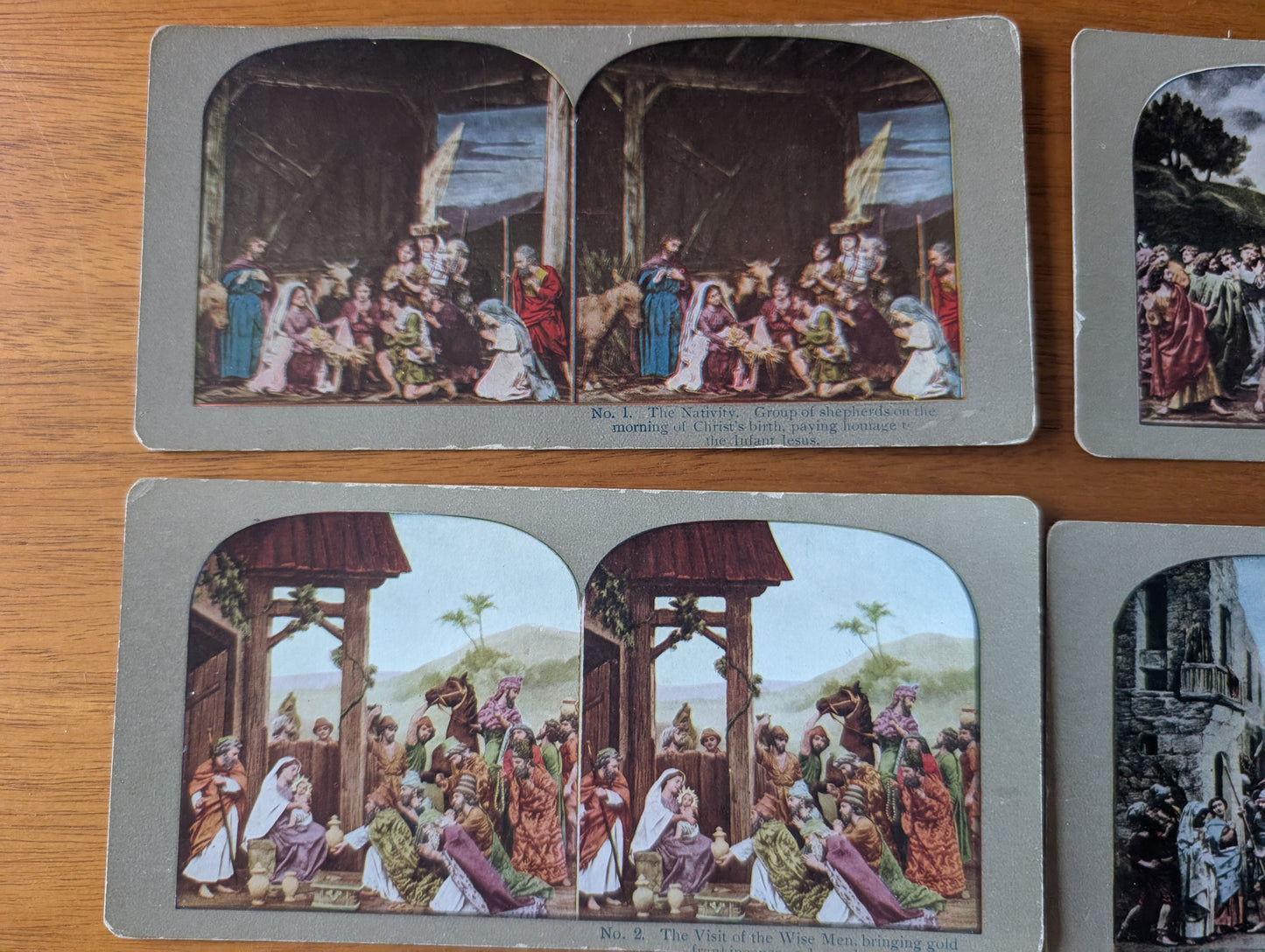 25 Vintage Bible Themed Stereoscopic Cards